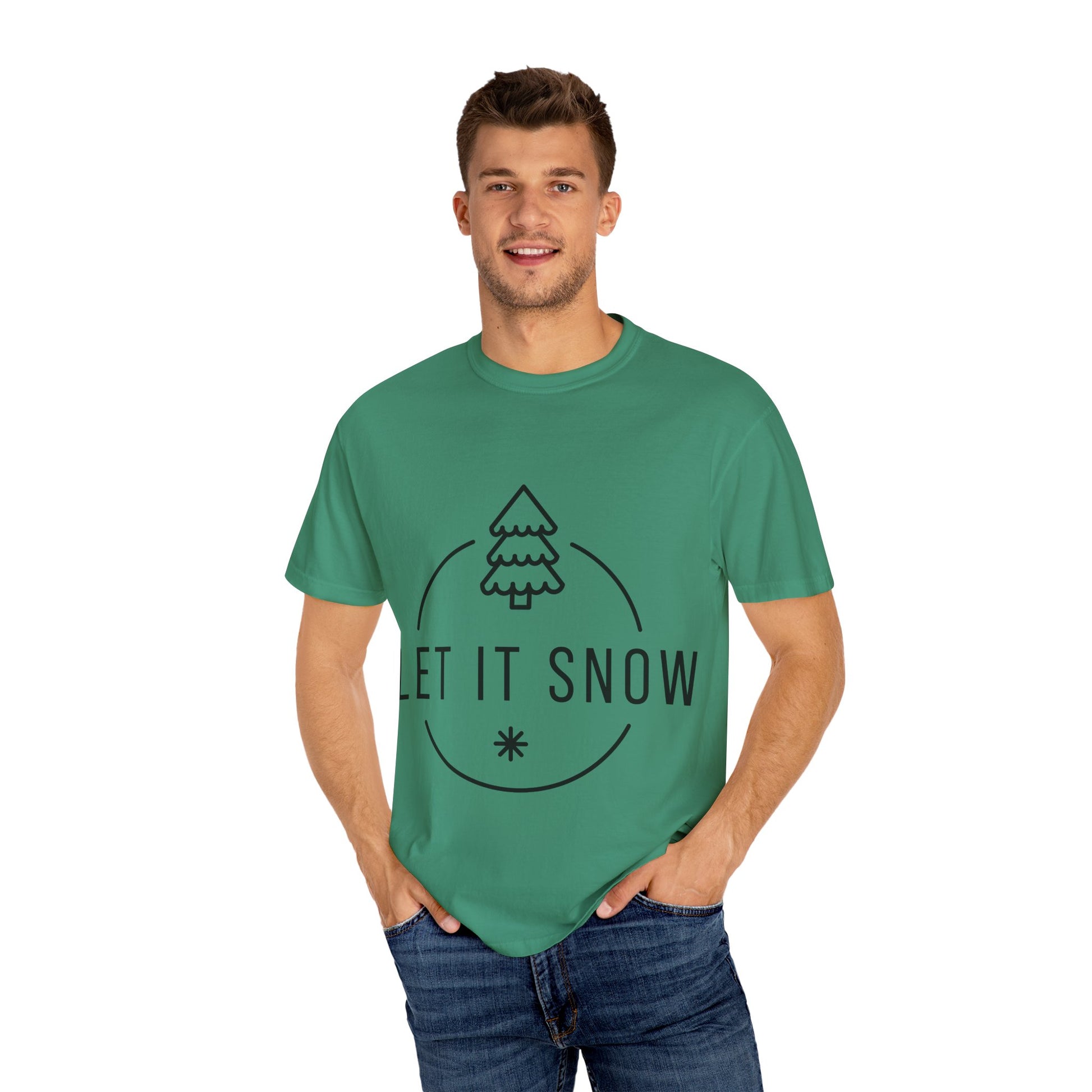 Let It Snow Holiday T-Shirt, Christmas Tee, Winter Apparel, Cozy Gift, Unisex Style