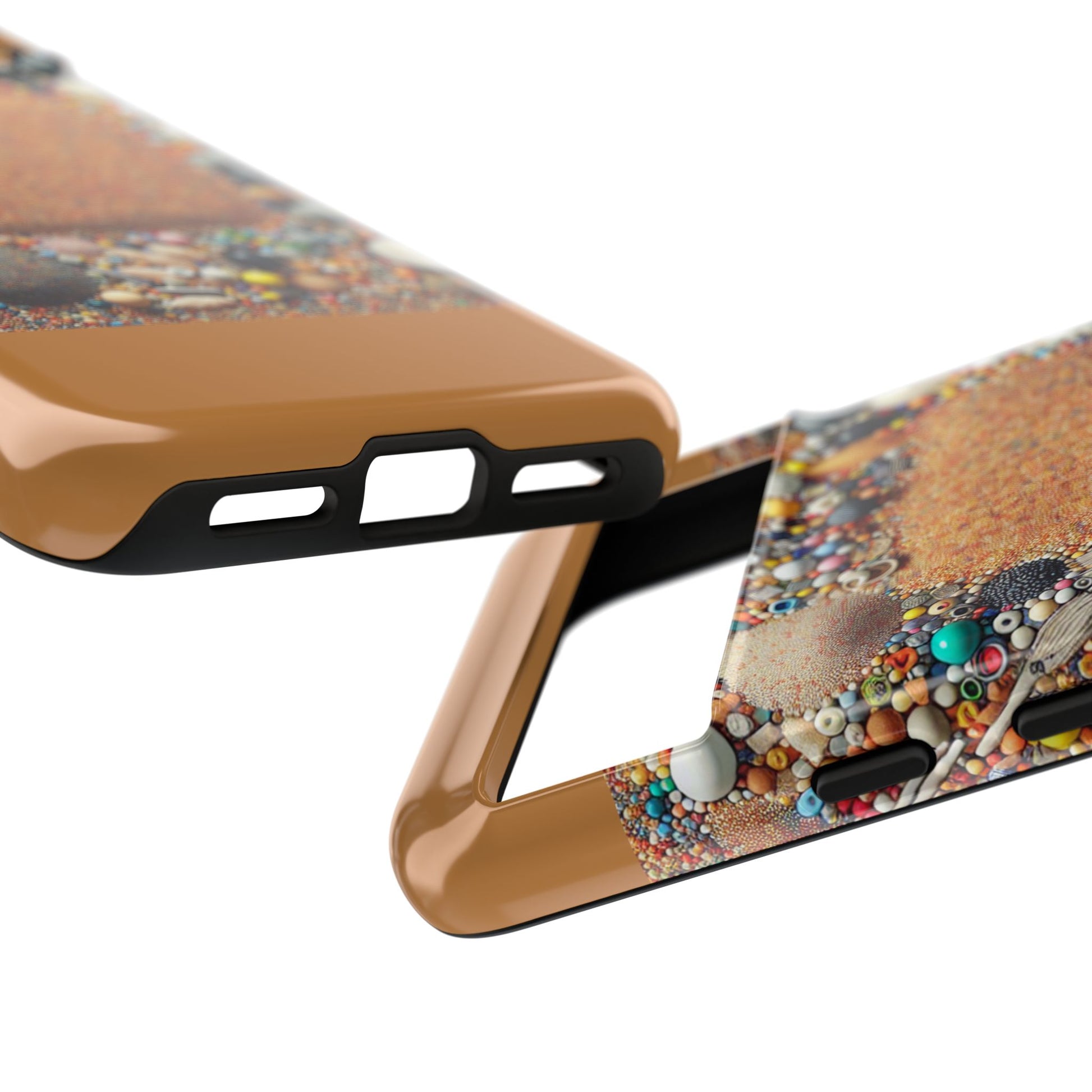 Colorful Phone Case with Unique Texture, Tough Case, Phone Accessory, Trendy Design, Gift for Tech Lovers, Durable Protection