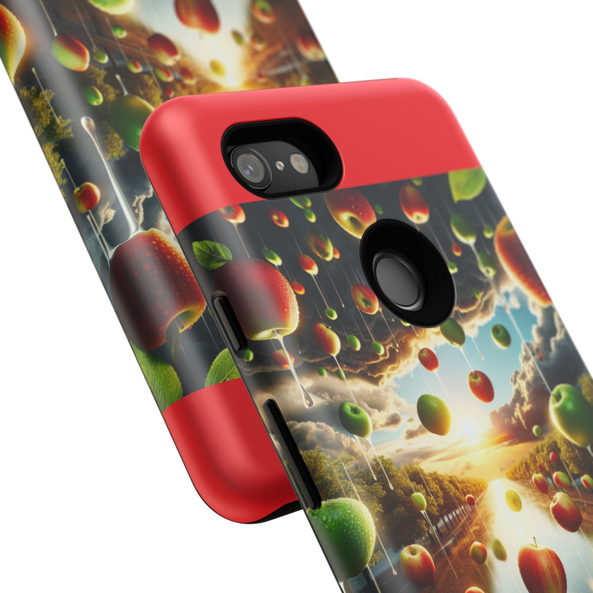 Vibrant Phone Case with Artistic Apple Design, Unique Gift for Art Lovers, Trendy Accessory for Any Occasion, Stylish Smartphone Cover