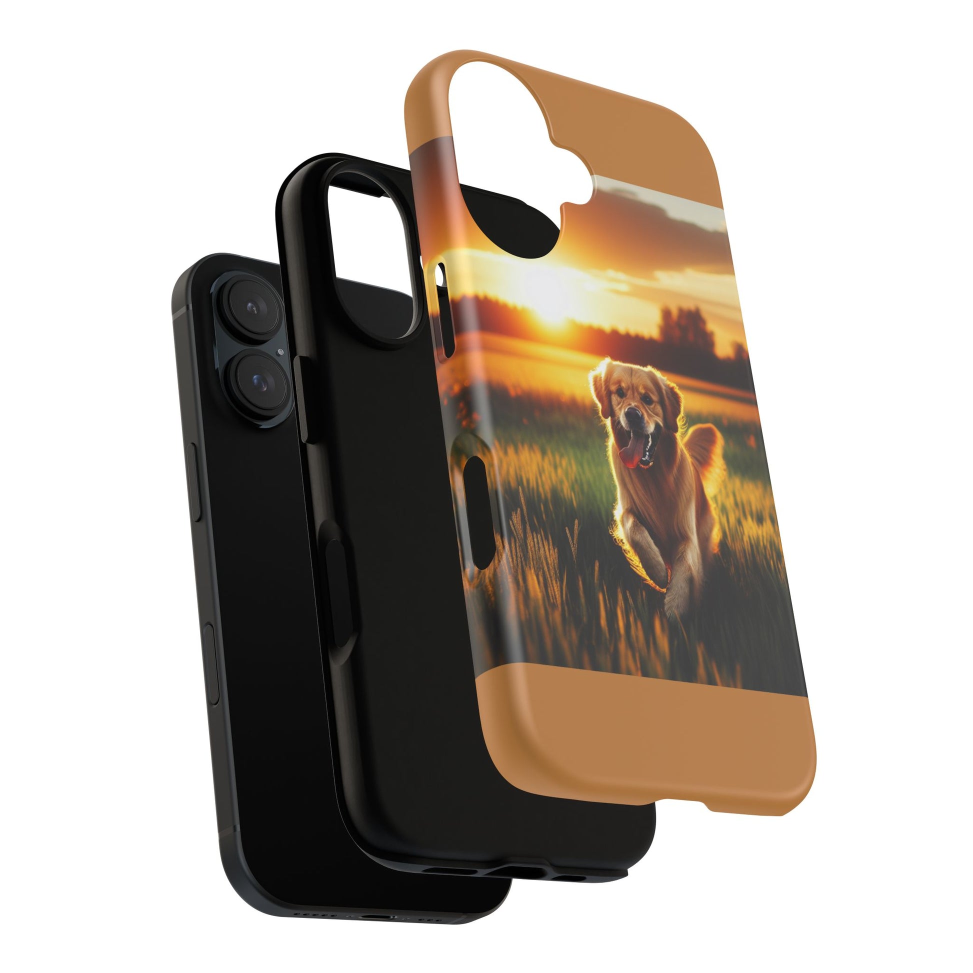 Golden Retriever Phone Case, Pet Lover Gift, Sunset Dog Design, Tough Cases, Cute Animal Accessory, Birthday Present, Christmas Gift