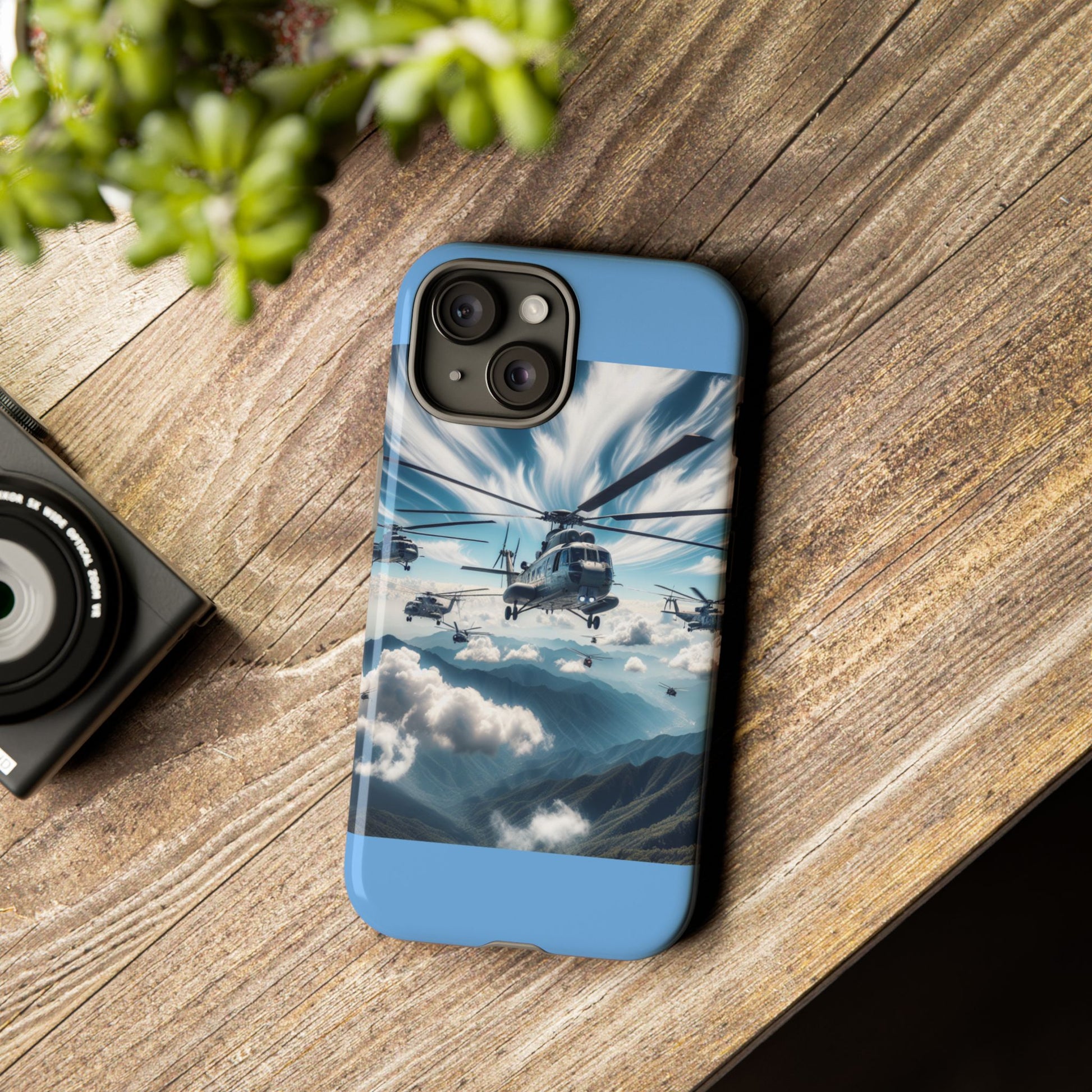 Tough Cases - Helicopter Design Phone Case, Military Style Cover, Unique Gift for Aviation Lovers, Durable Phone Protector, Hobbyist [...]