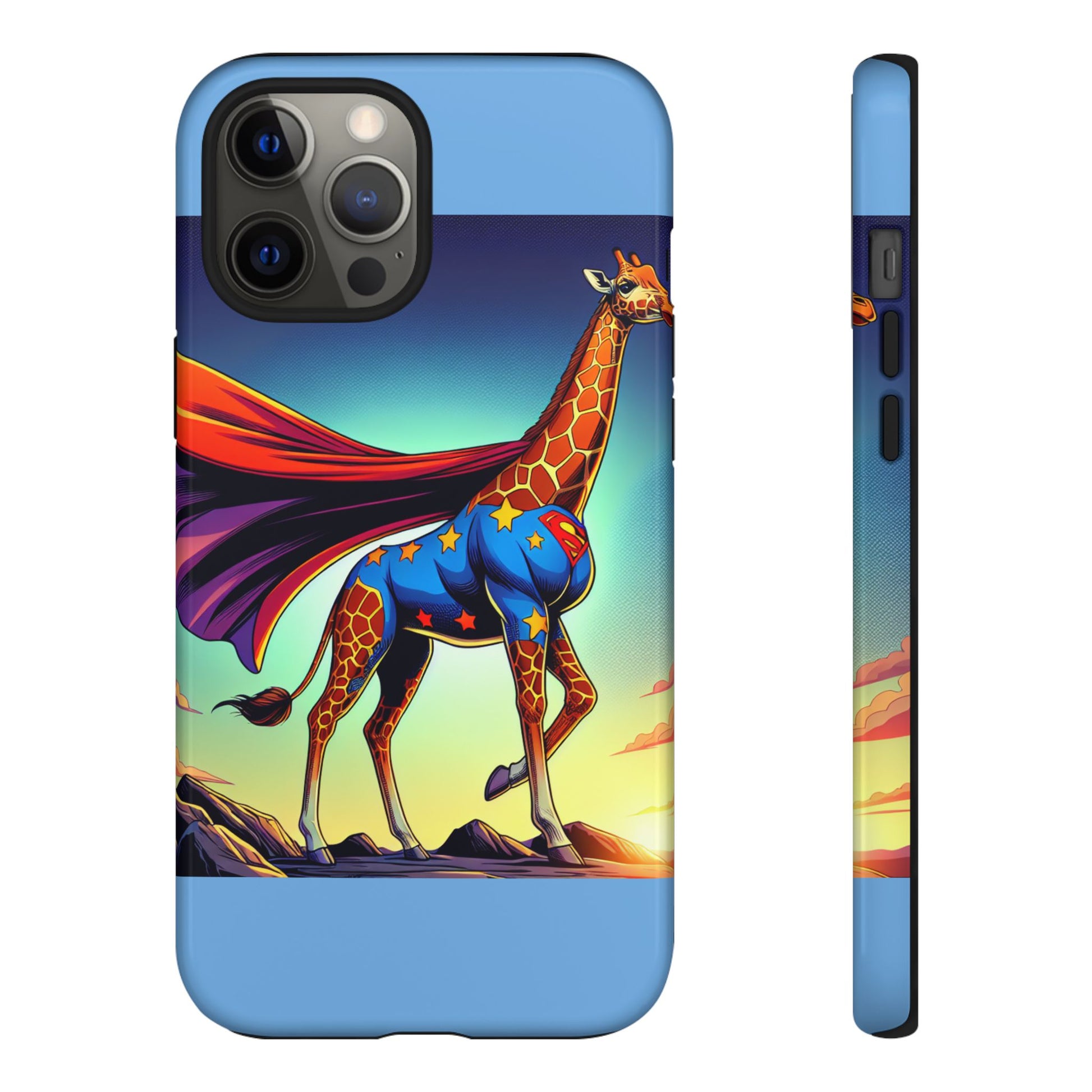Superhero Giraffe Phone Case | Tough Cases, Unique Gifts, Animal Lover Accessories, Fun Tech Protectors, Cute Phone Covers, Birthday Gift