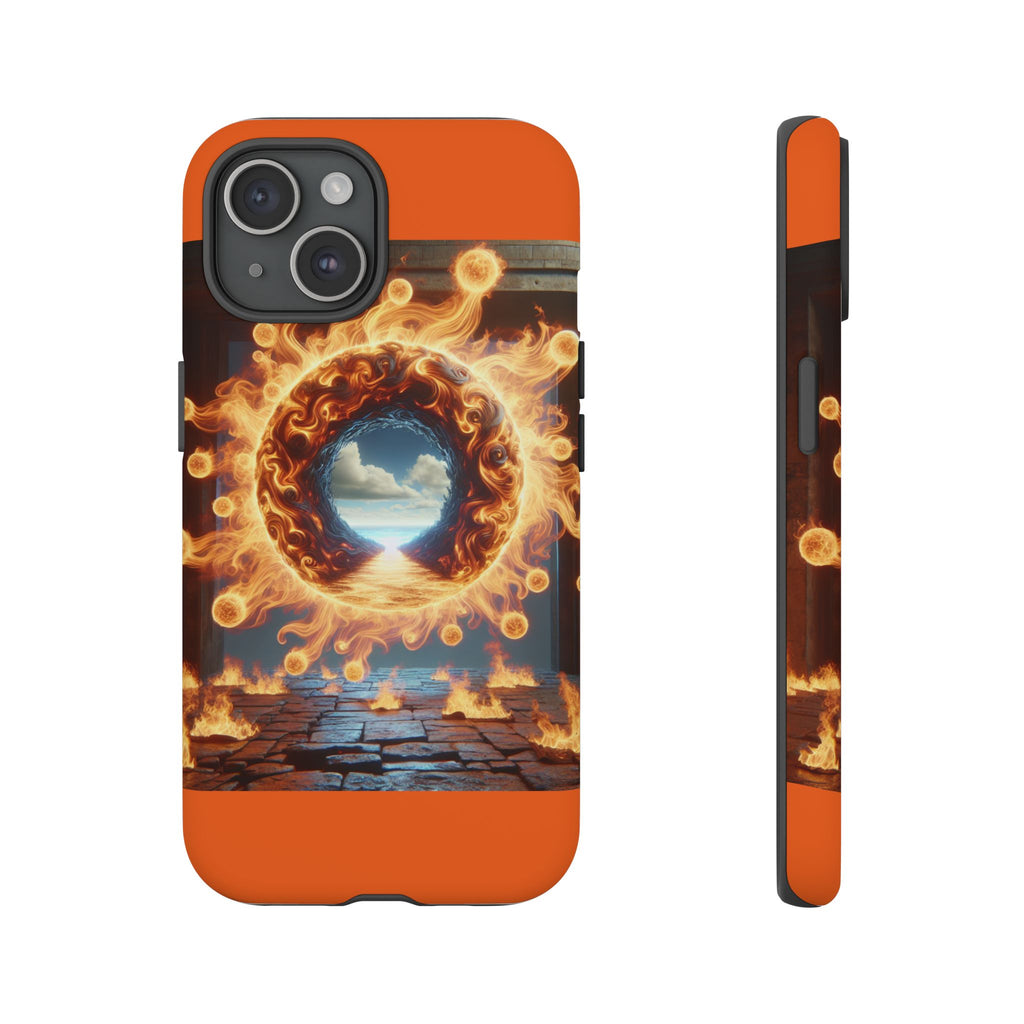 Vibrant Phone Case, Tough Cases for Gamers, Fire Element Phone Cover, Unique Protector, Game Lover Gifts
