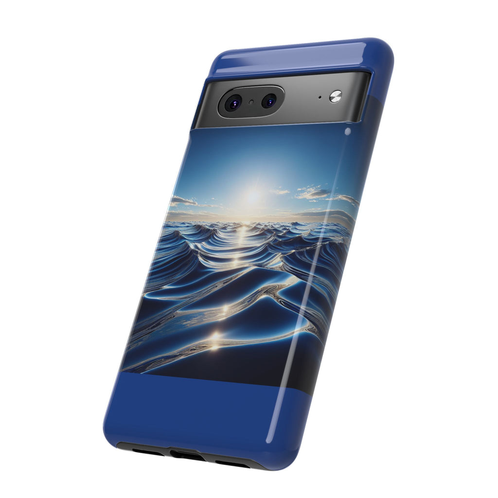 Ocean Wave Phone Case, Tough Phone Cover, Stylish Cell Case, Gift for Beach Lovers, Customizable Phone Accessory