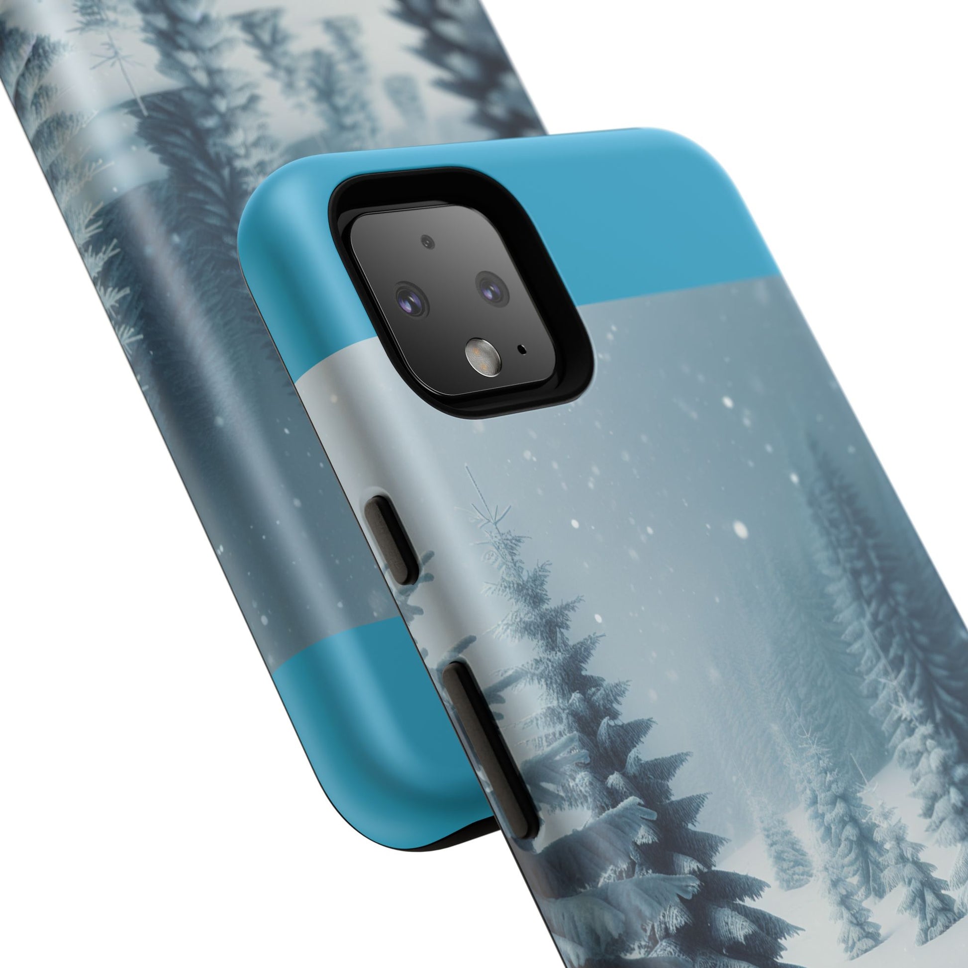 Winter Forest Phone Case, Tough Cases for iPhone, Snowy Landscape Design, Nature Lover Gift, Holiday Accessories