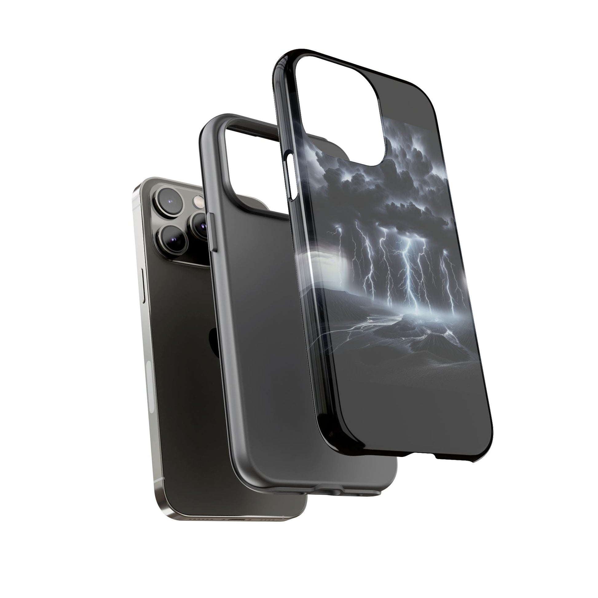 Tough Cases for the Bold: Stormy Thunder Phone Case, Lightning Protection, Durable Cover for Adventurers, Unique Gift for Nature [...]