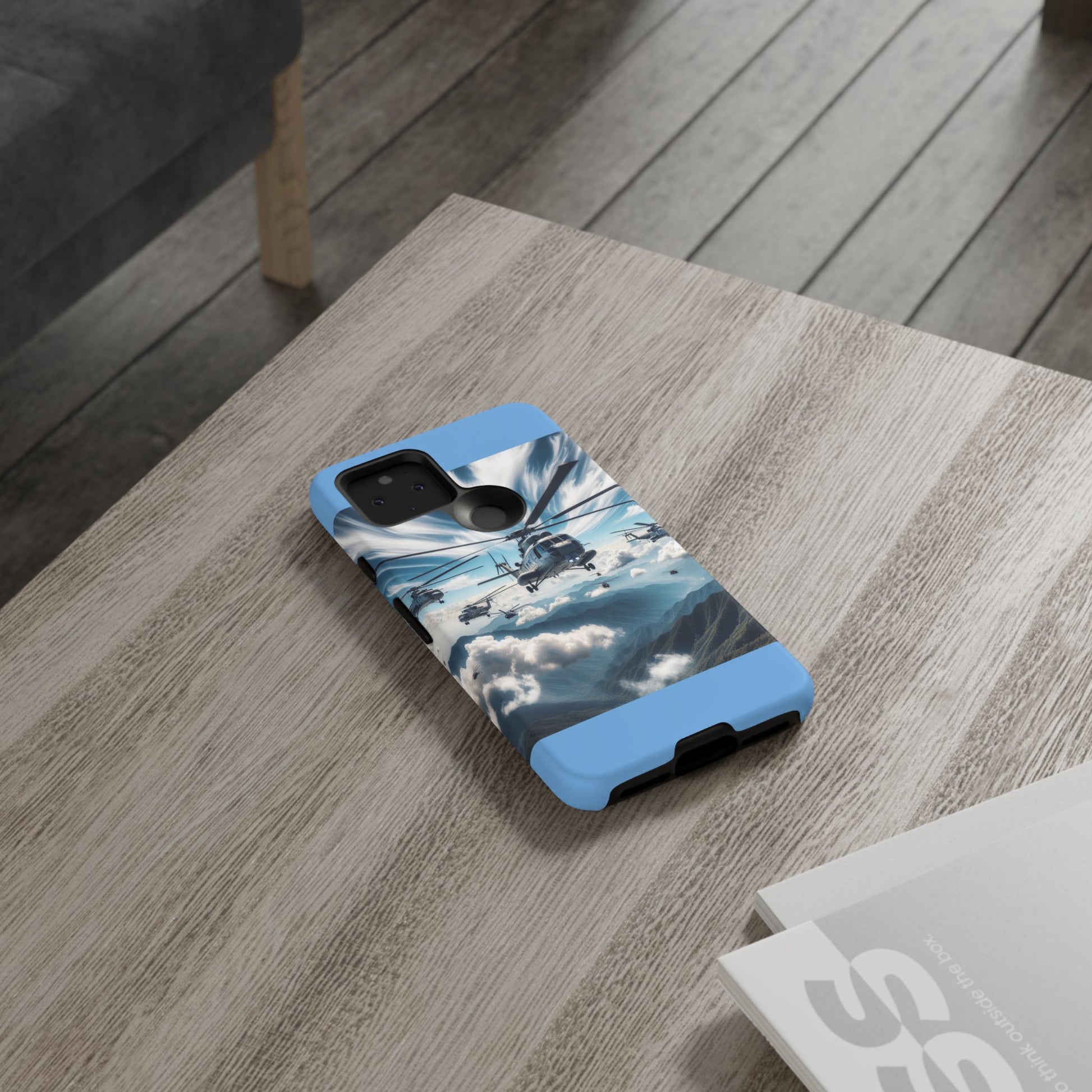 Tough Cases - Helicopter Design Phone Case, Military Style Cover, Unique Gift for Aviation Lovers, Durable Phone Protector, Hobbyist [...]