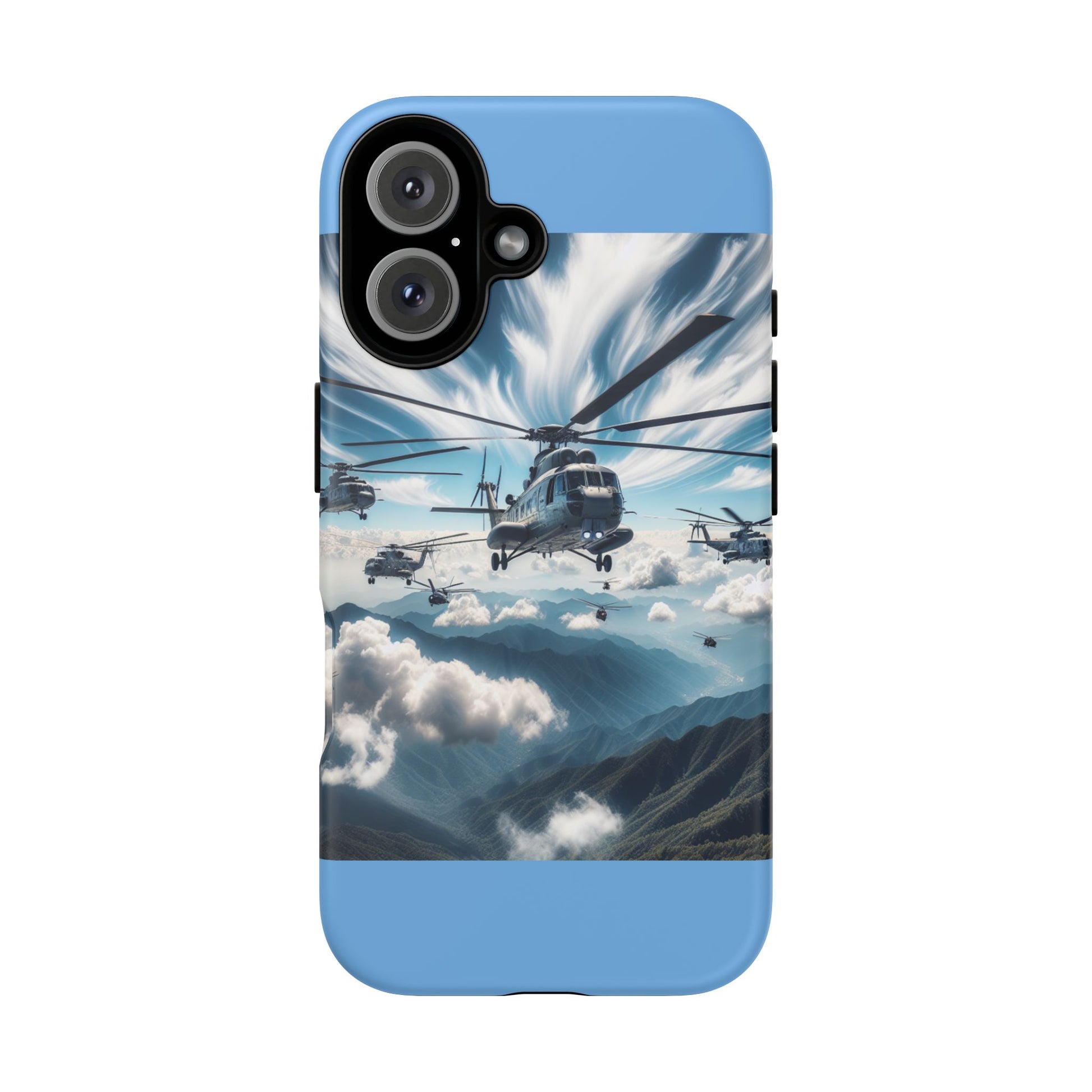 Tough Cases - Helicopter Design Phone Case, Military Style Cover, Unique Gift for Aviation Lovers, Durable Phone Protector, Hobbyist [...]