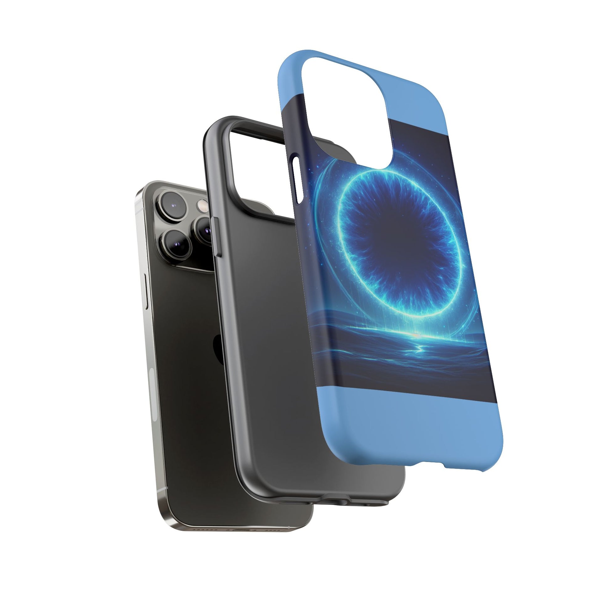 Blue Galaxy Phone Case, Tough Phone Cover, Cosmic Protection Case, Space Design, Gift for Space Lovers