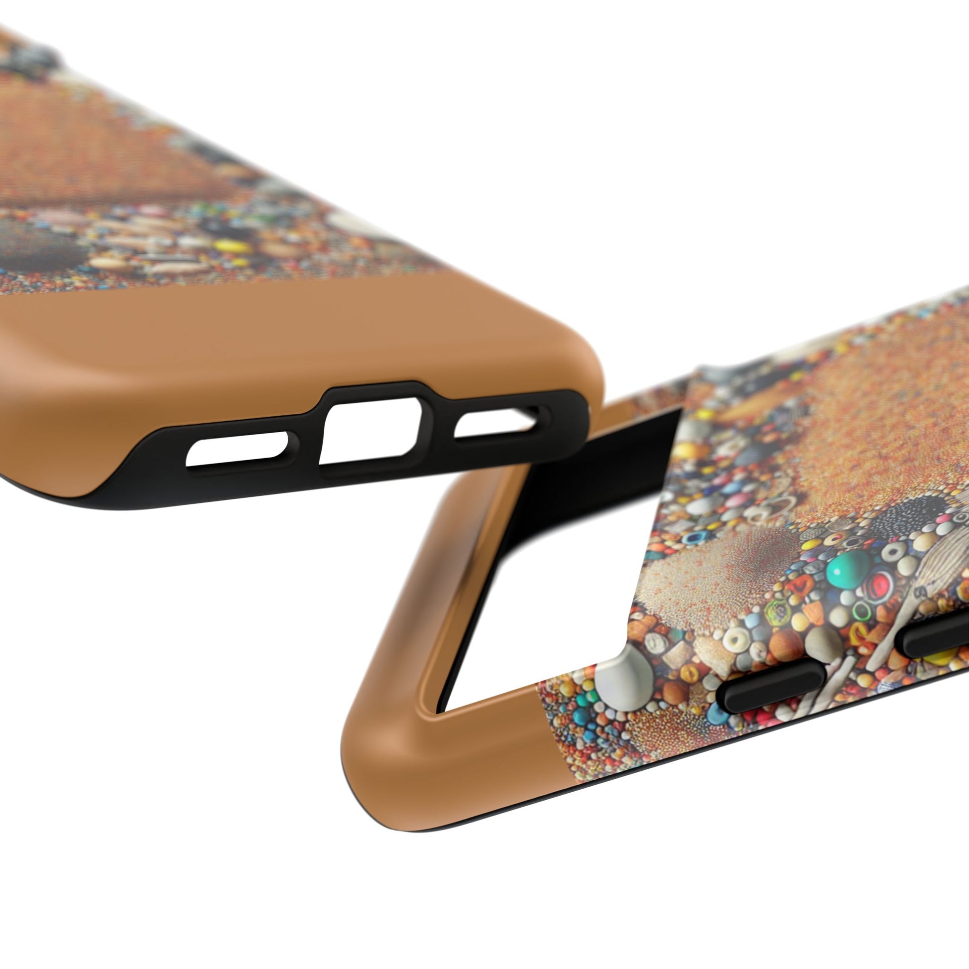 Colorful Phone Case with Unique Texture, Tough Case, Phone Accessory, Trendy Design, Gift for Tech Lovers, Durable Protection