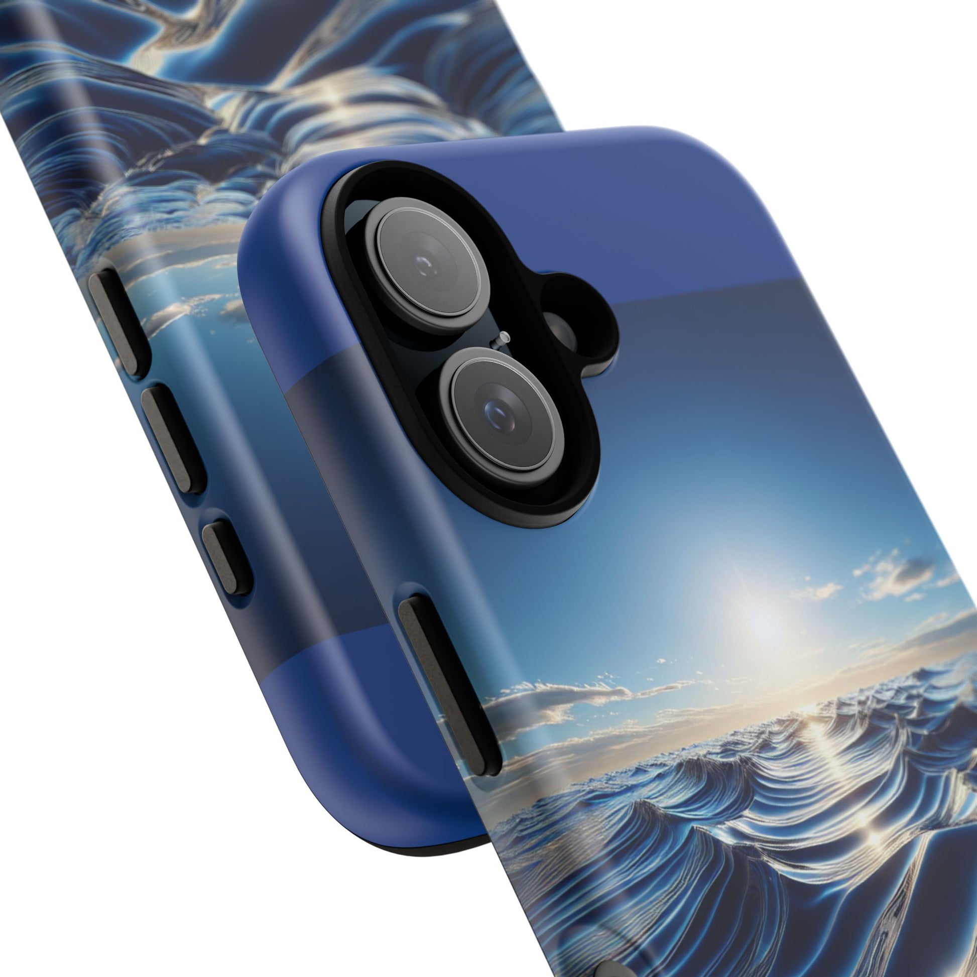 Ocean Wave Phone Case, Tough Phone Cover, Stylish Cell Case, Gift for Beach Lovers, Customizable Phone Accessory