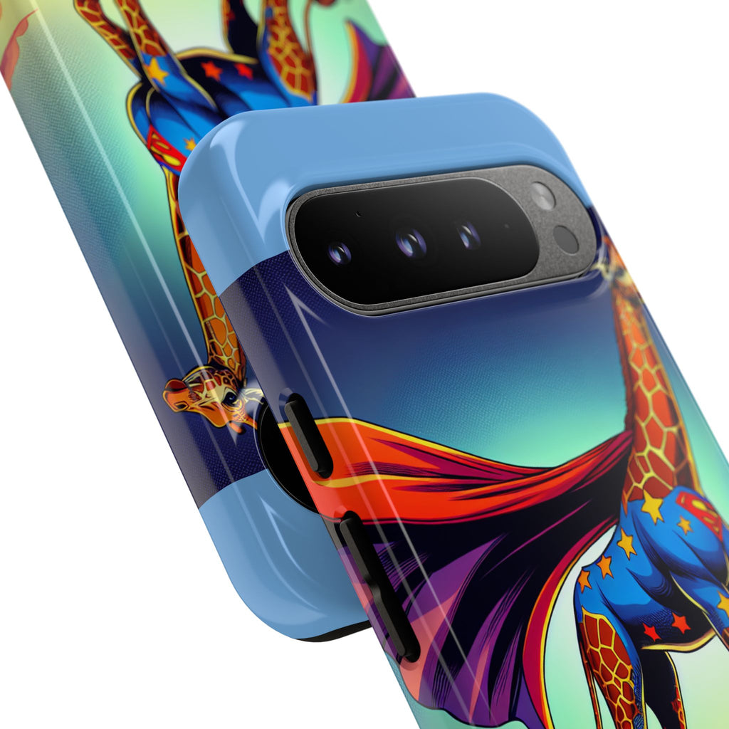 Superhero Giraffe Phone Case | Tough Cases, Unique Gifts, Animal Lover Accessories, Fun Tech Protectors, Cute Phone Covers, Birthday Gift