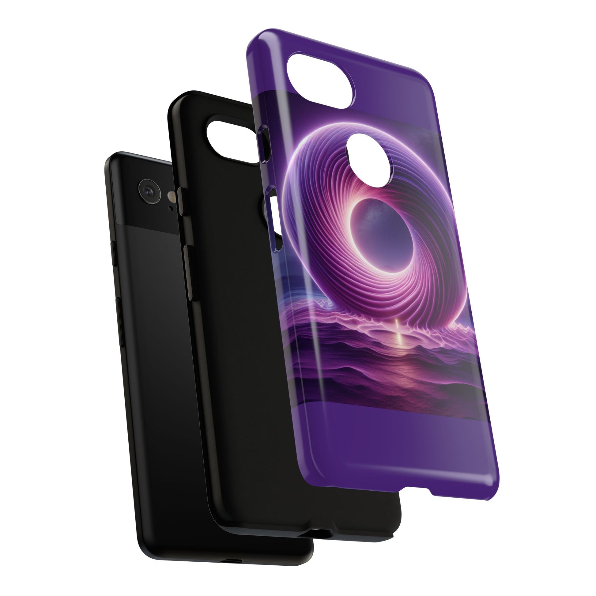 Colorful Phone Case with Swirling Design, Tough Phone Cover, Cosmic Phone Protector, Unique Gift for Tech Lovers, Stylish Smartphone Shell