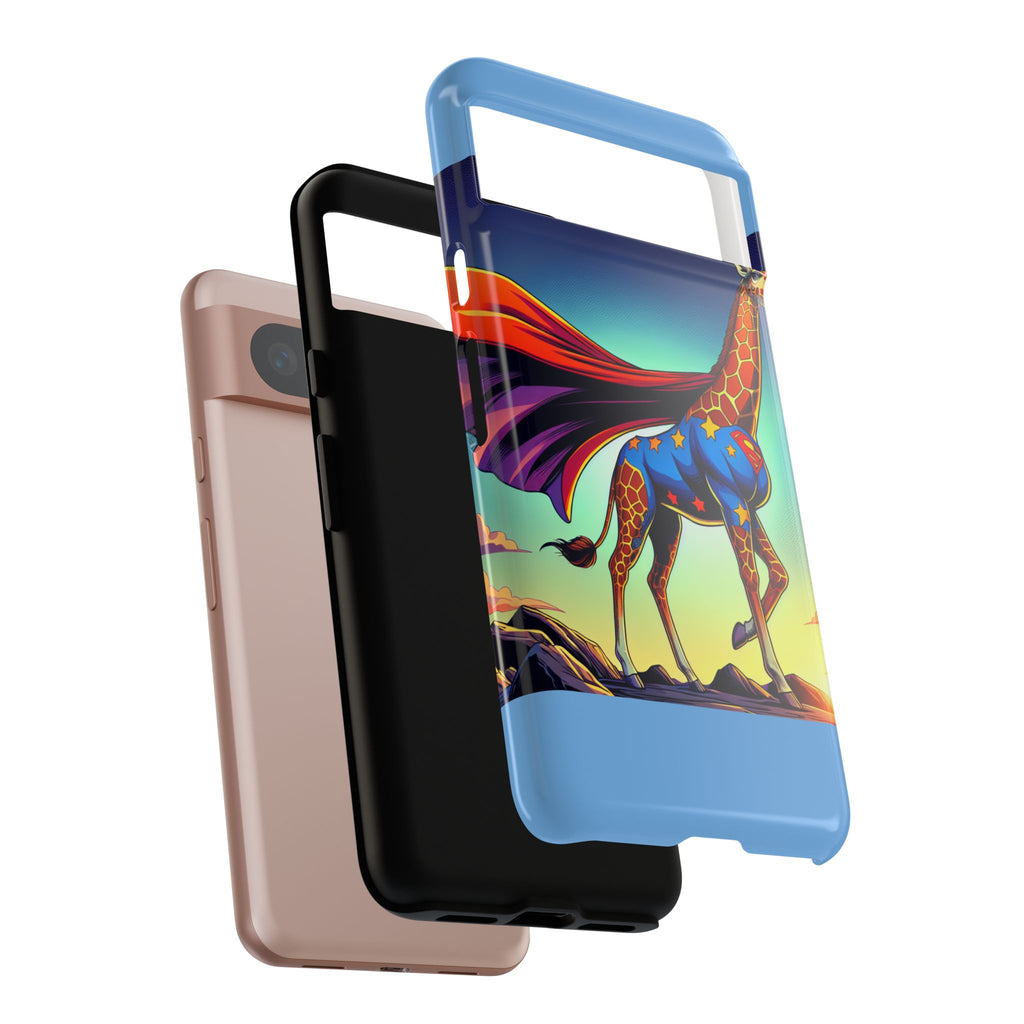 Superhero Giraffe Phone Case | Tough Cases, Unique Gifts, Animal Lover Accessories, Fun Tech Protectors, Cute Phone Covers, Birthday Gift