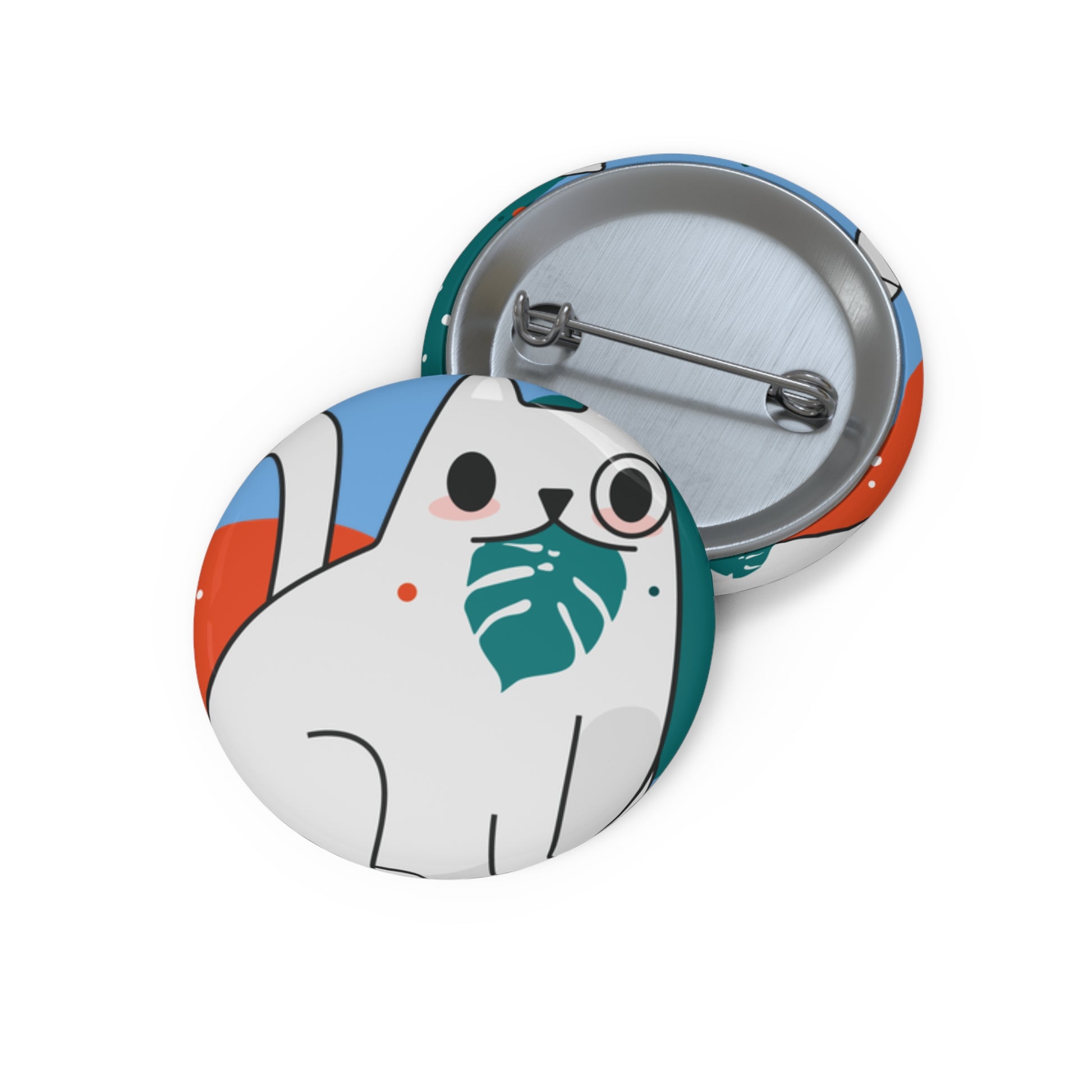 Custom Cat Pin Buttons - Fun Accessories for Animal Lovers, Cute Gifts for Birthdays, Pet Lovers, Cute Fashion, and Events