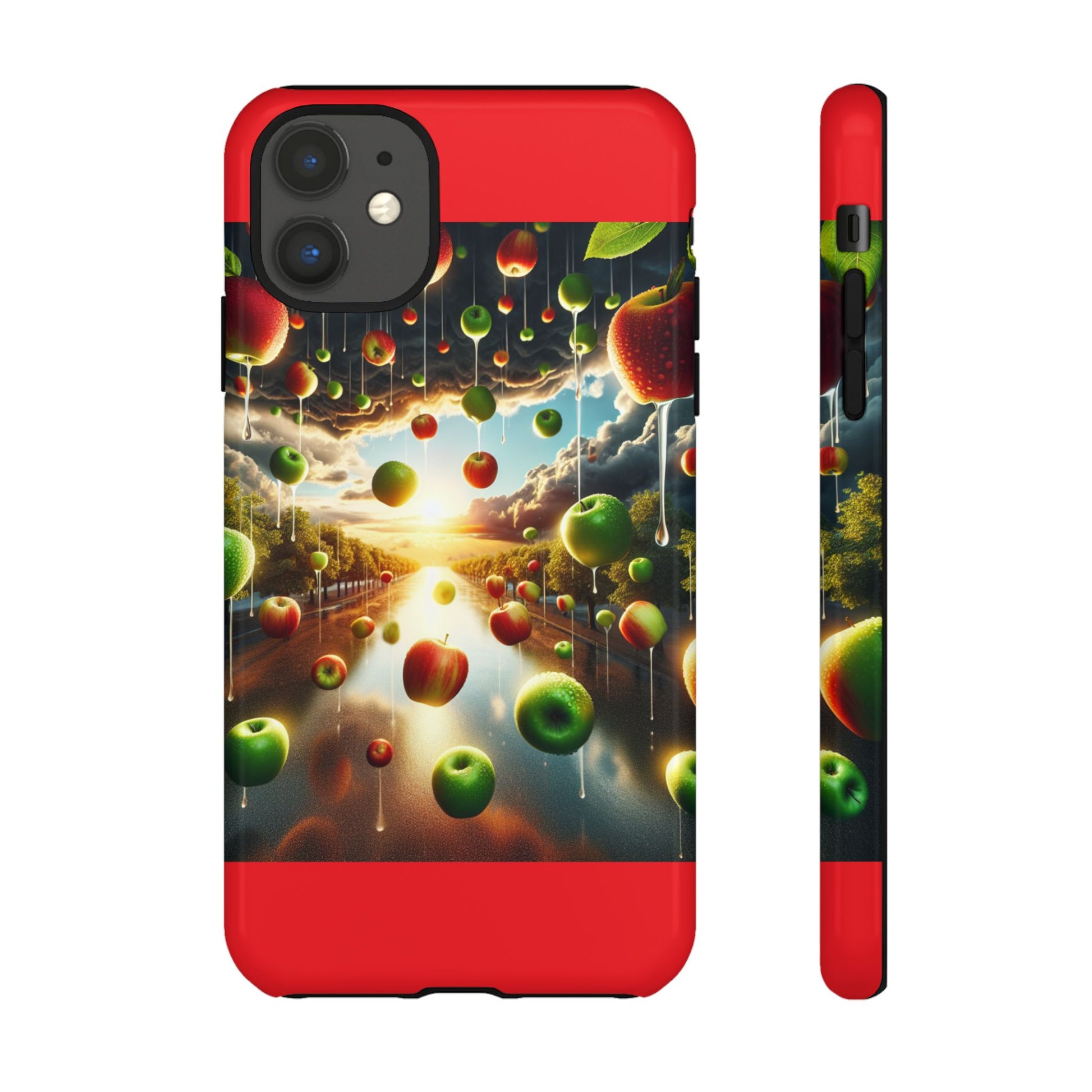 Vibrant Phone Case with Artistic Apple Design, Unique Gift for Art Lovers, Trendy Accessory for Any Occasion, Stylish Smartphone Cover