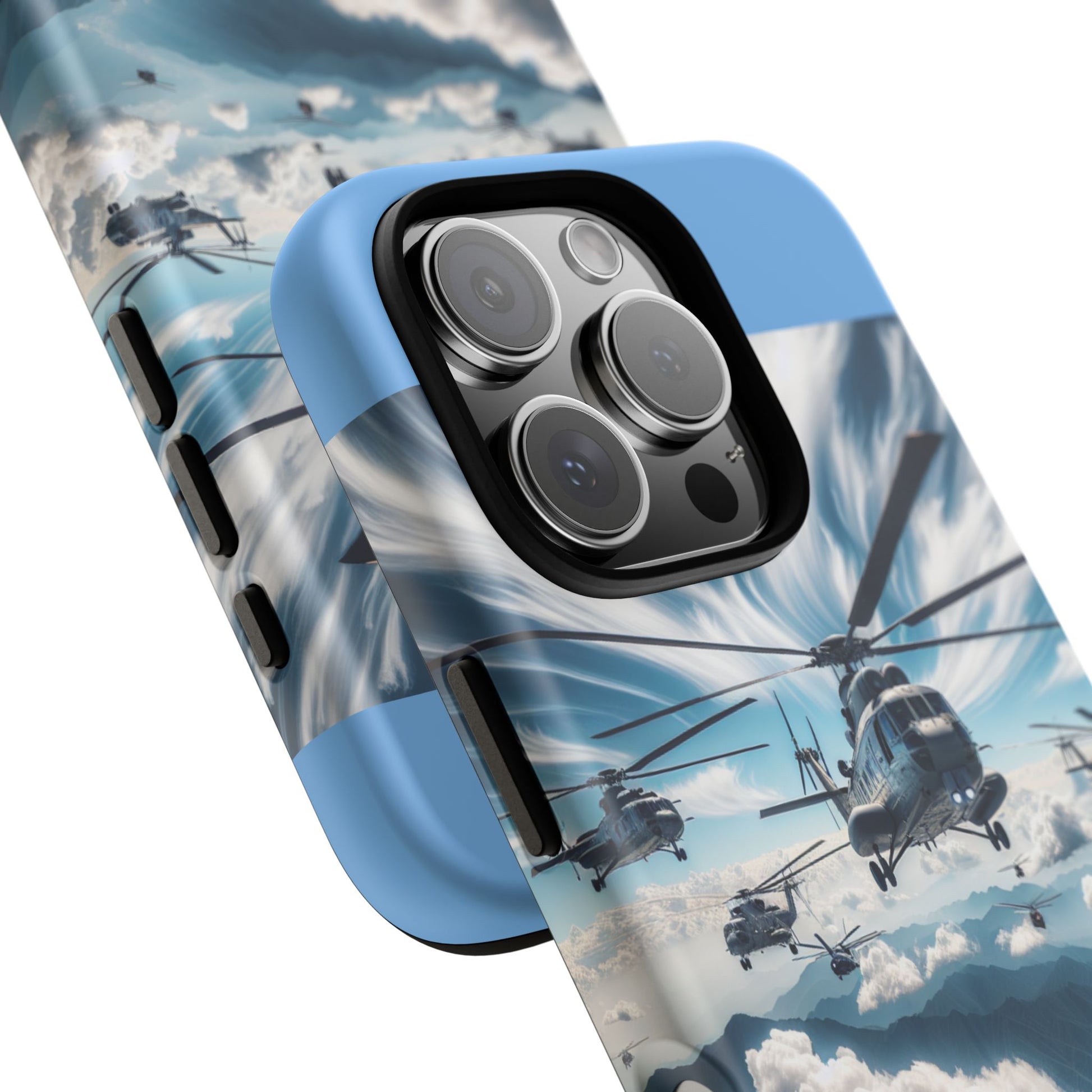 Tough Cases - Helicopter Design Phone Case, Military Style Cover, Unique Gift for Aviation Lovers, Durable Phone Protector, Hobbyist [...]