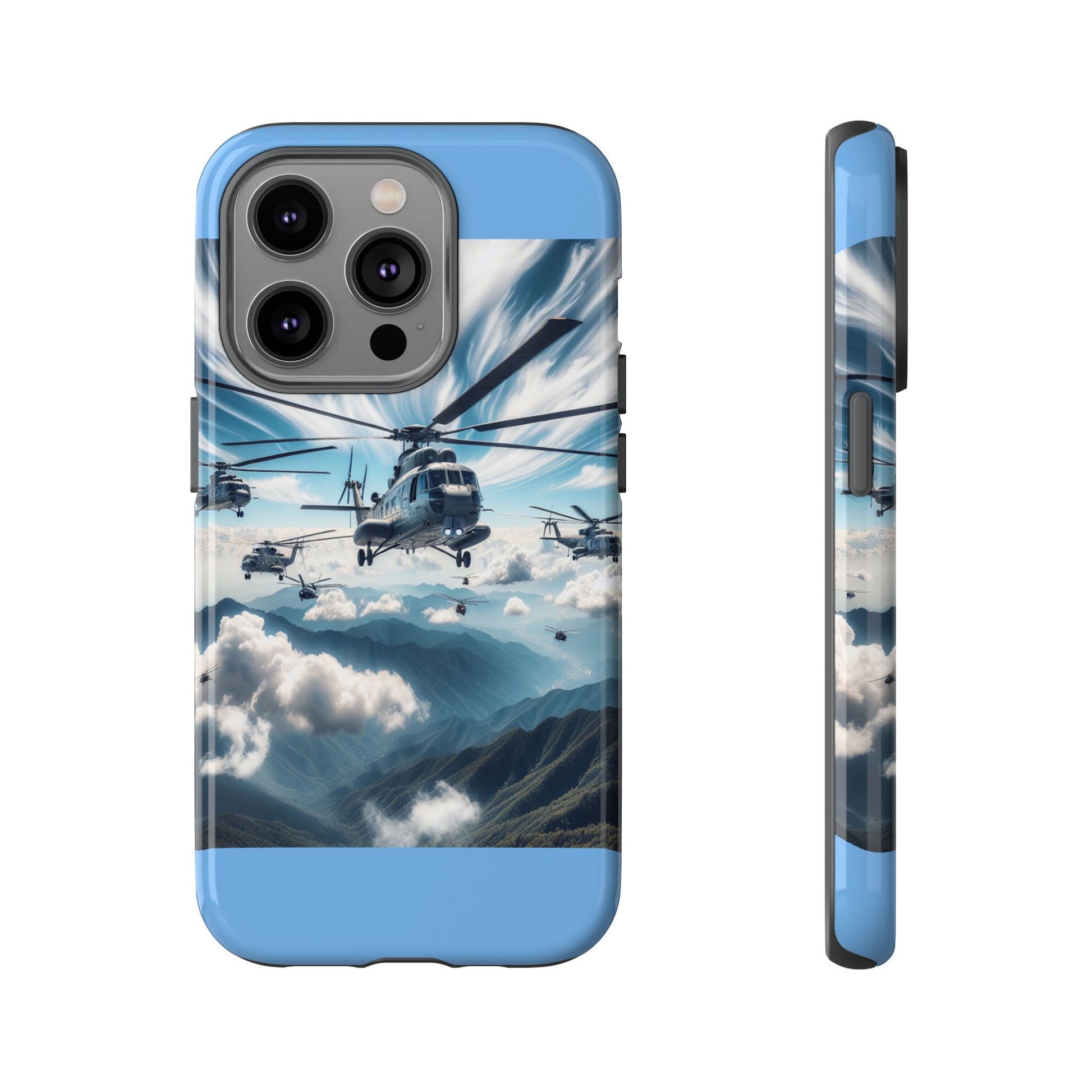 Tough Cases - Helicopter Design Phone Case, Military Style Cover, Unique Gift for Aviation Lovers, Durable Phone Protector, Hobbyist [...]
