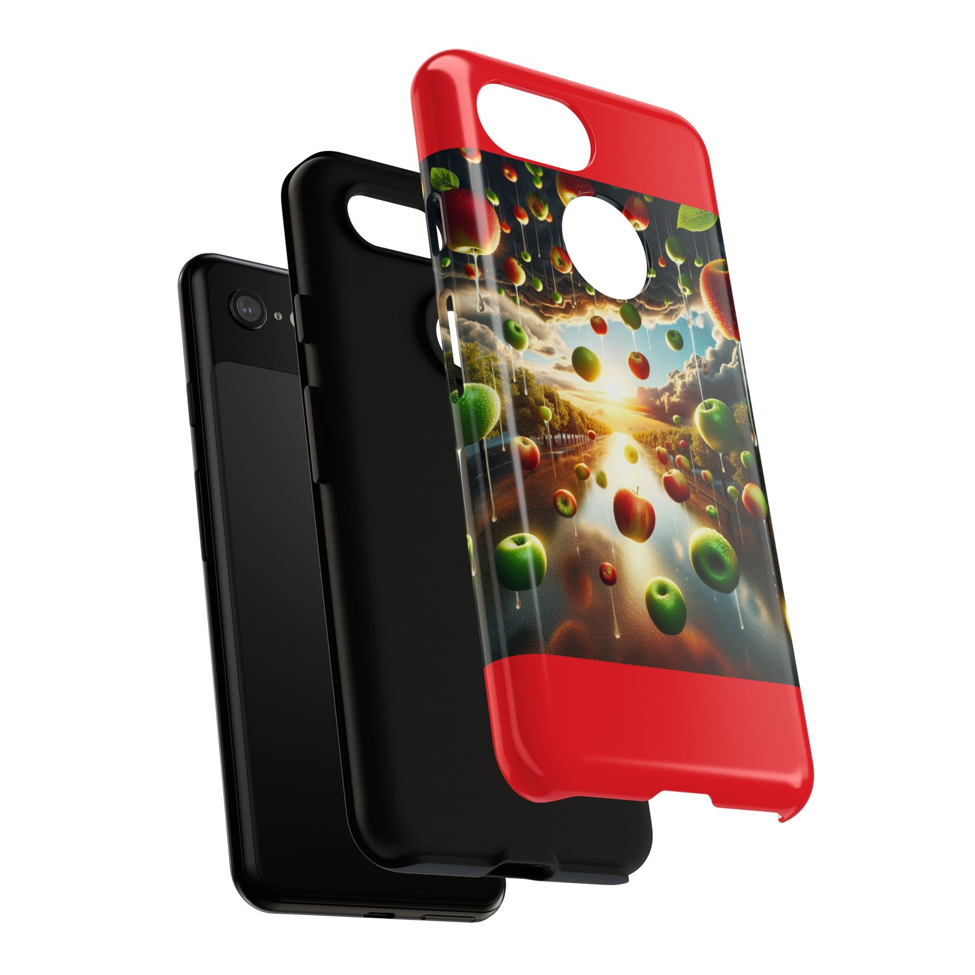 Vibrant Phone Case with Artistic Apple Design, Unique Gift for Art Lovers, Trendy Accessory for Any Occasion, Stylish Smartphone Cover