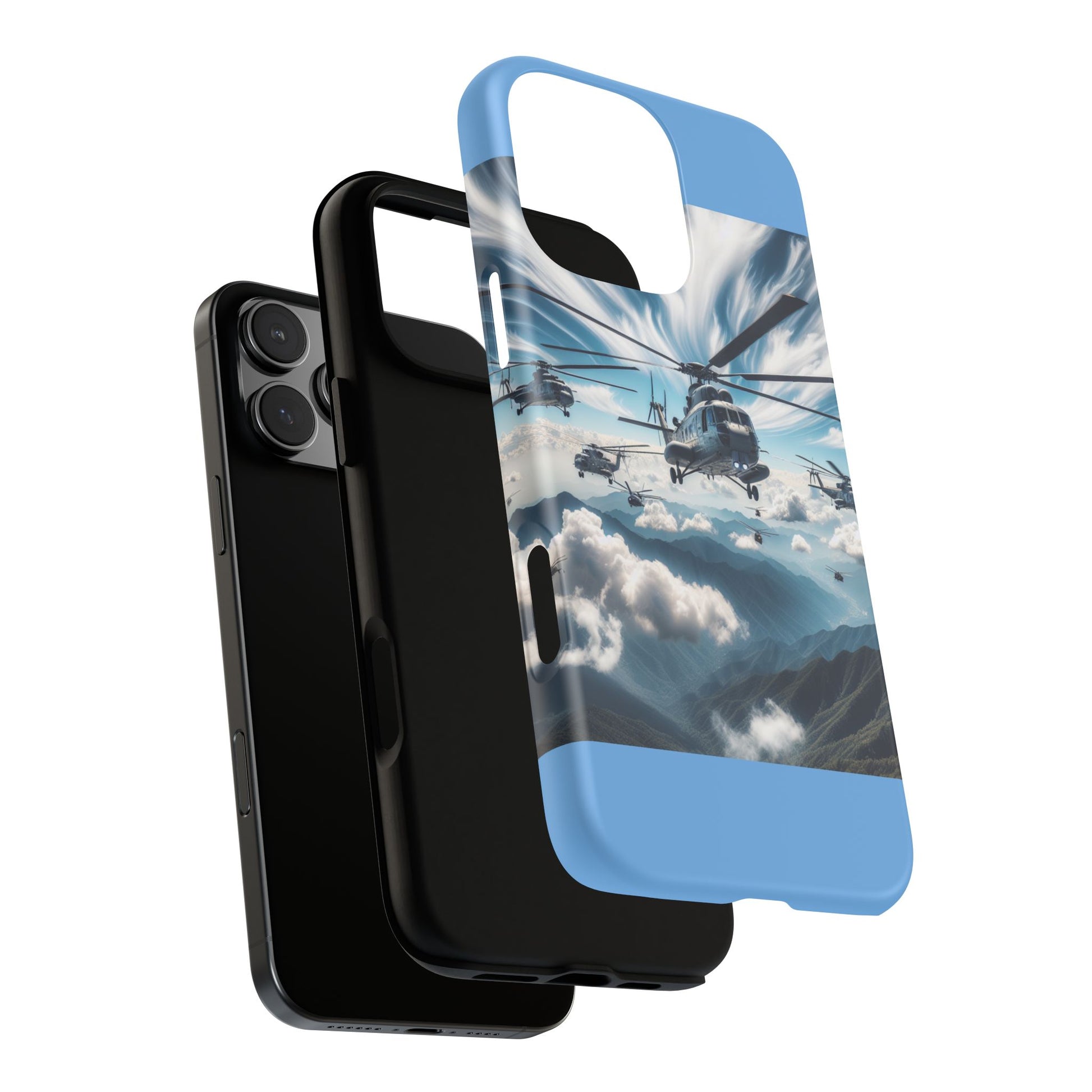 Tough Cases - Helicopter Design Phone Case, Military Style Cover, Unique Gift for Aviation Lovers, Durable Phone Protector, Hobbyist [...]