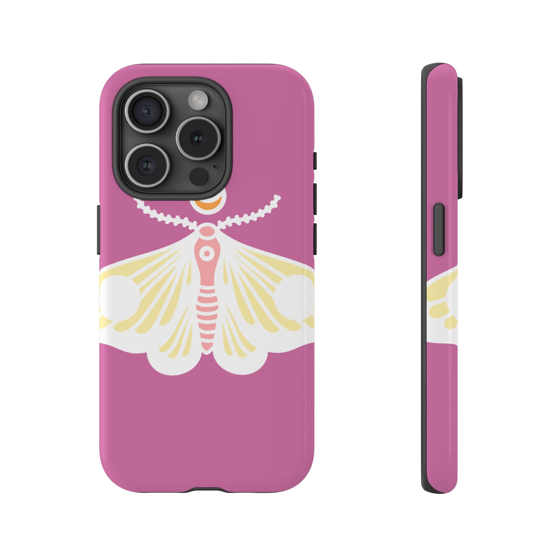 Colorful Moth Phone Case | Tough Cases for iPhone, Unique Gift, Nature Lovers, Boho Style, Trendy Accessories