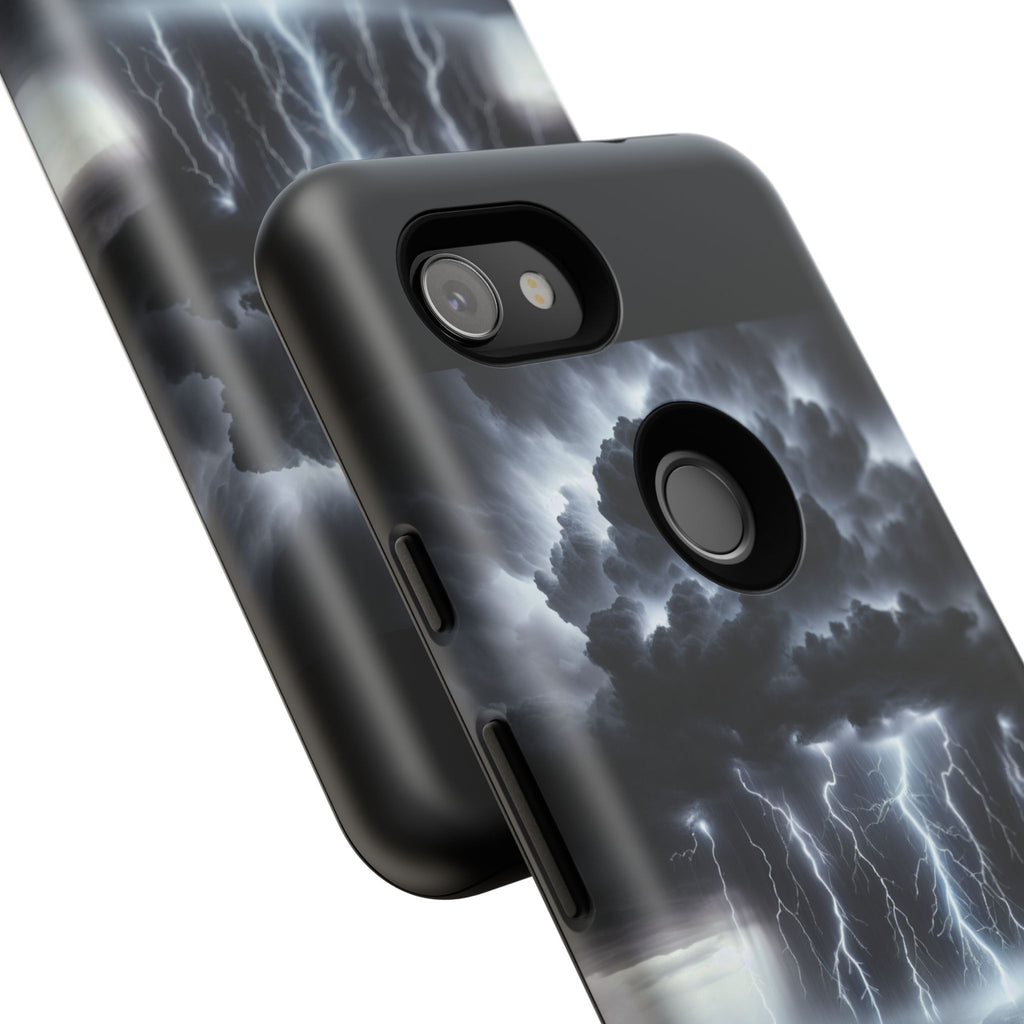 Tough Cases for the Bold: Stormy Thunder Phone Case, Lightning Protection, Durable Cover for Adventurers, Unique Gift for Nature [...]