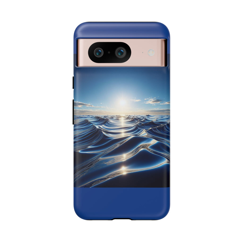 Ocean Wave Phone Case, Tough Phone Cover, Stylish Cell Case, Gift for Beach Lovers, Customizable Phone Accessory