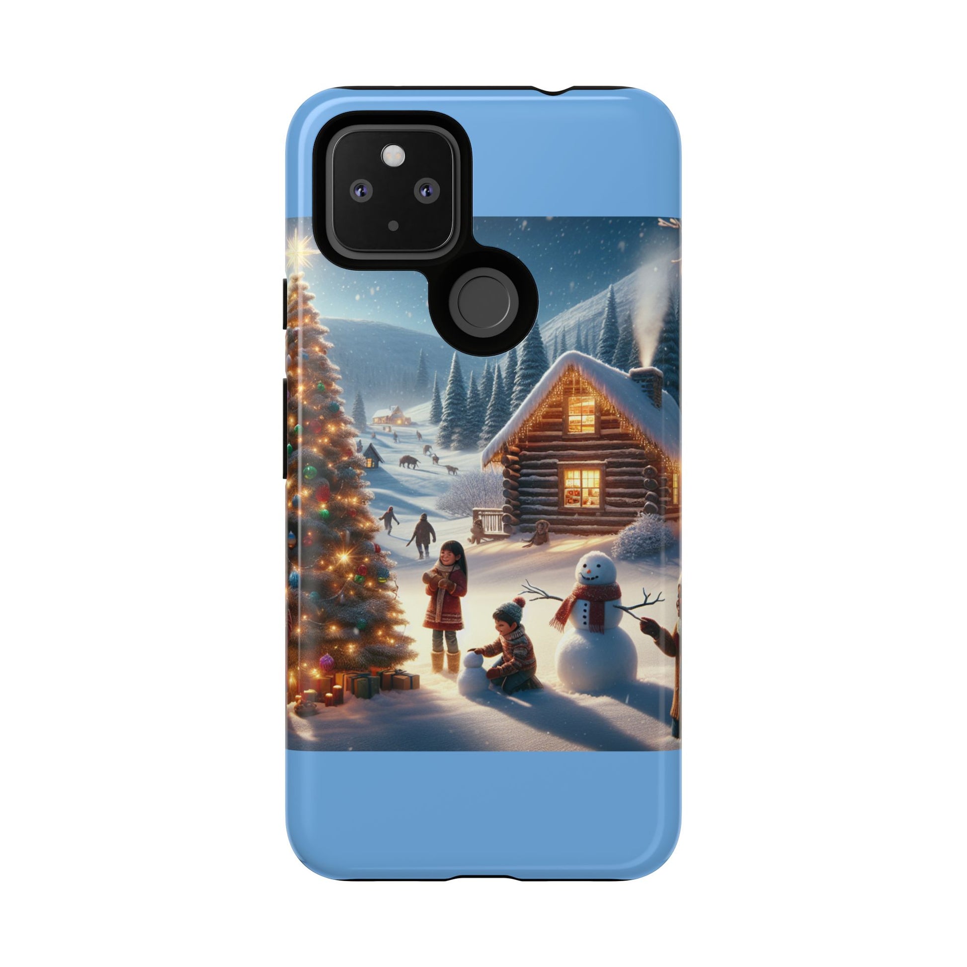 Winter Wonderland Phone Case, Holiday Gift for Him/Her, Cute Christmas Phone Cover, Unique Winter Scene Case, Festive Tech Accessories
