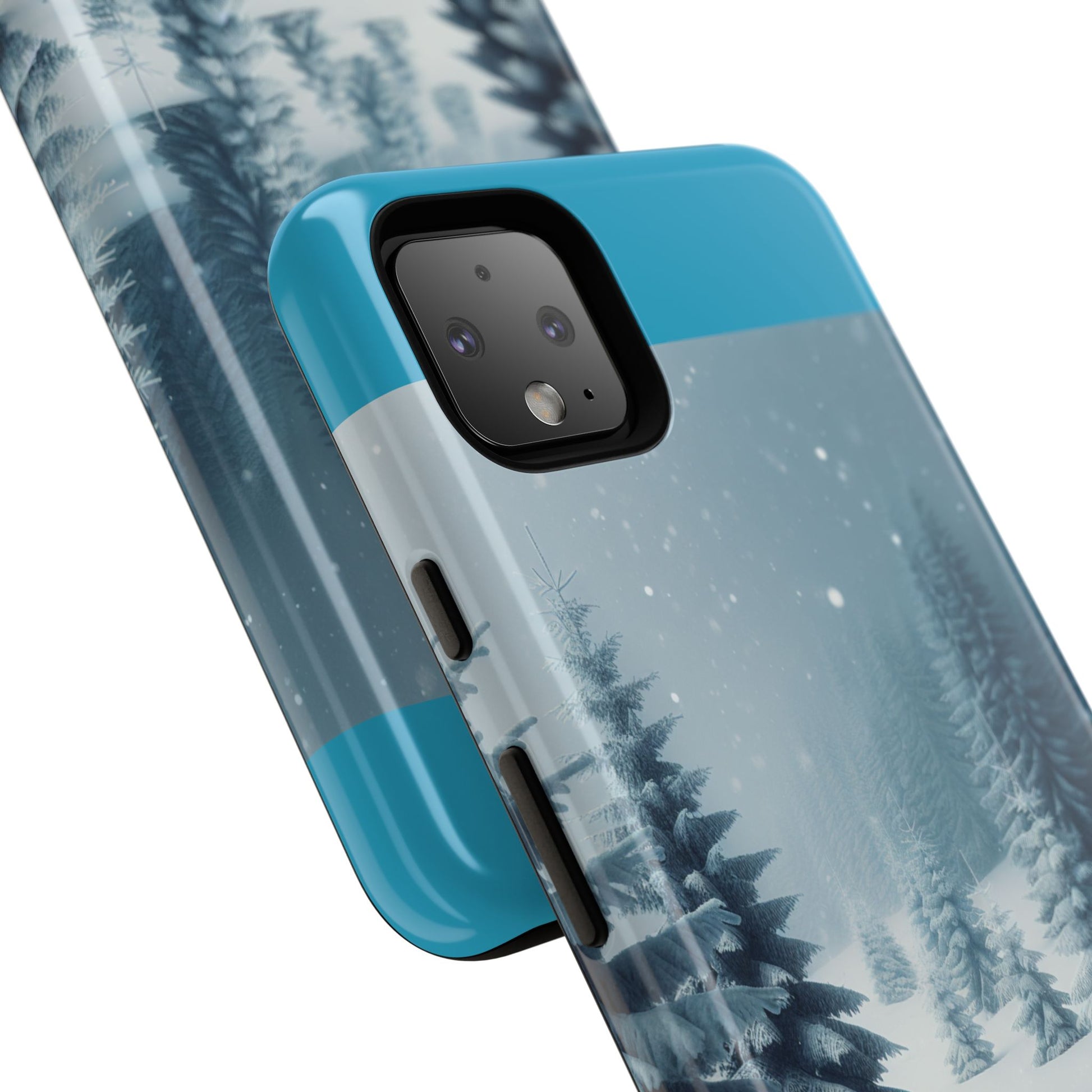 Winter Forest Phone Case, Tough Cases for iPhone, Snowy Landscape Design, Nature Lover Gift, Holiday Accessories