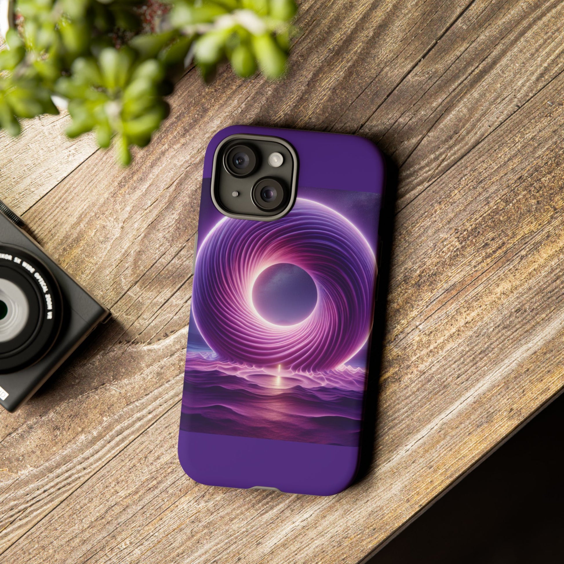 Colorful Phone Case with Swirling Design, Tough Phone Cover, Cosmic Phone Protector, Unique Gift for Tech Lovers, Stylish Smartphone Shell