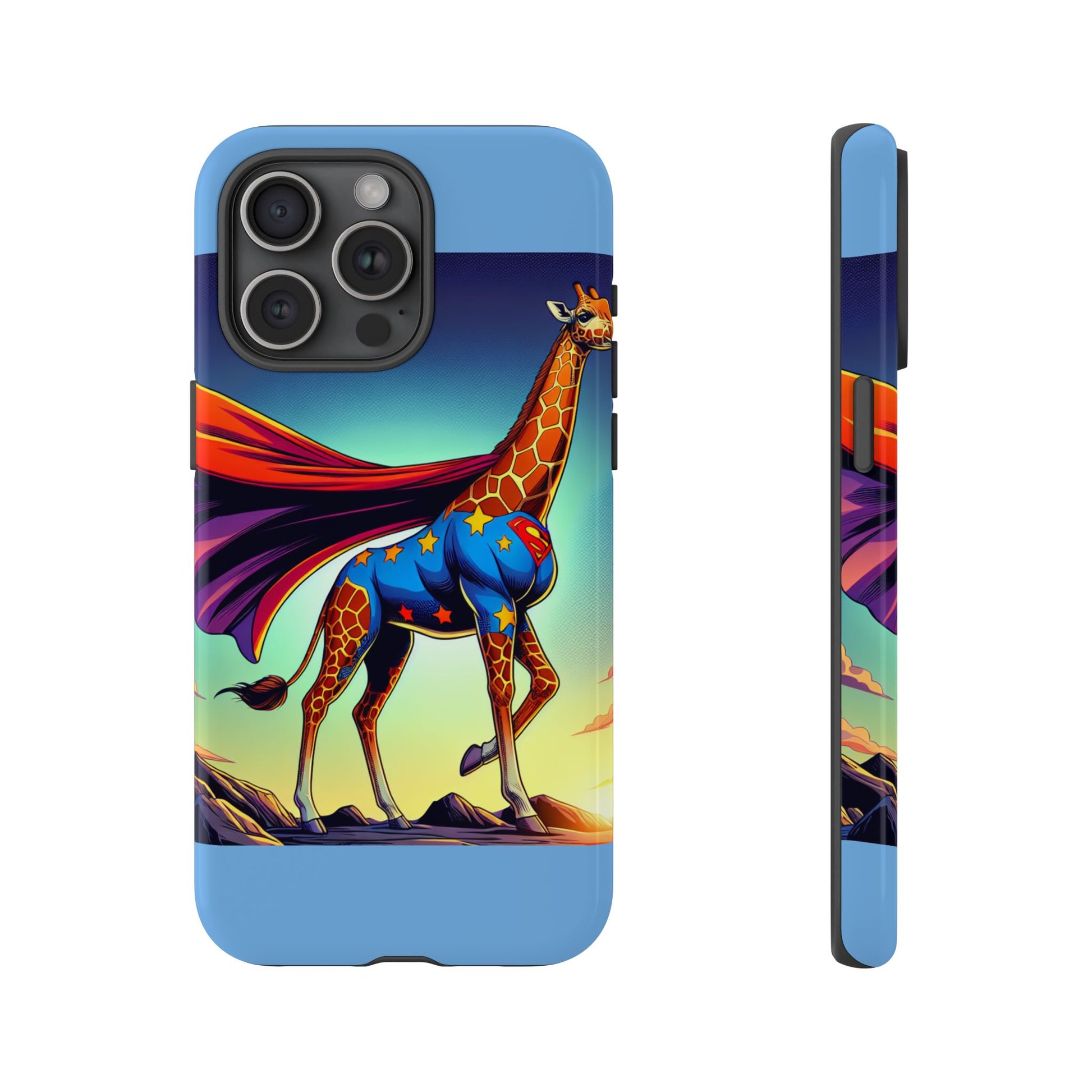 Superhero Giraffe Phone Case | Tough Cases, Unique Gifts, Animal Lover Accessories, Fun Tech Protectors, Cute Phone Covers, Birthday Gift