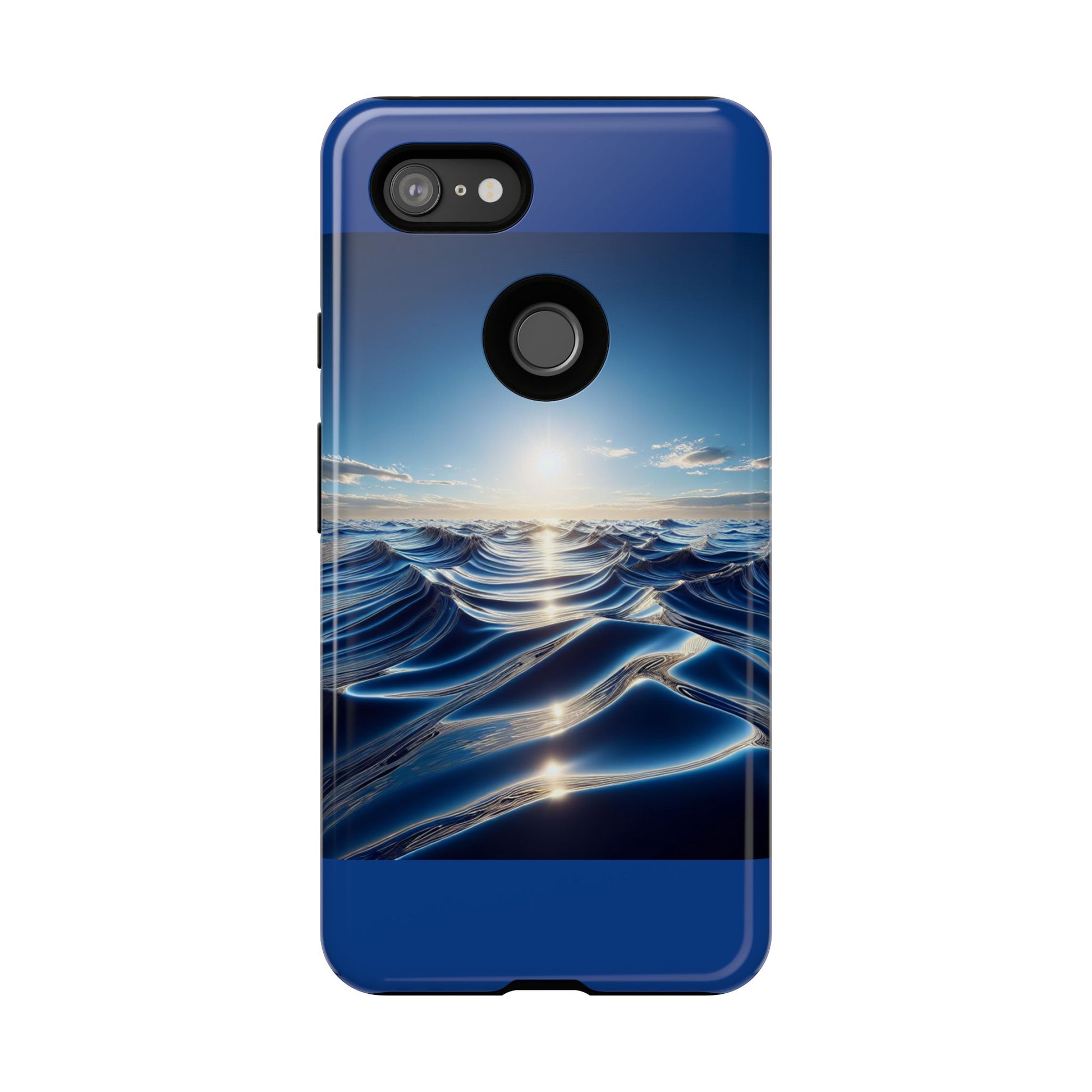 Ocean Wave Phone Case, Tough Phone Cover, Stylish Cell Case, Gift for Beach Lovers, Customizable Phone Accessory
