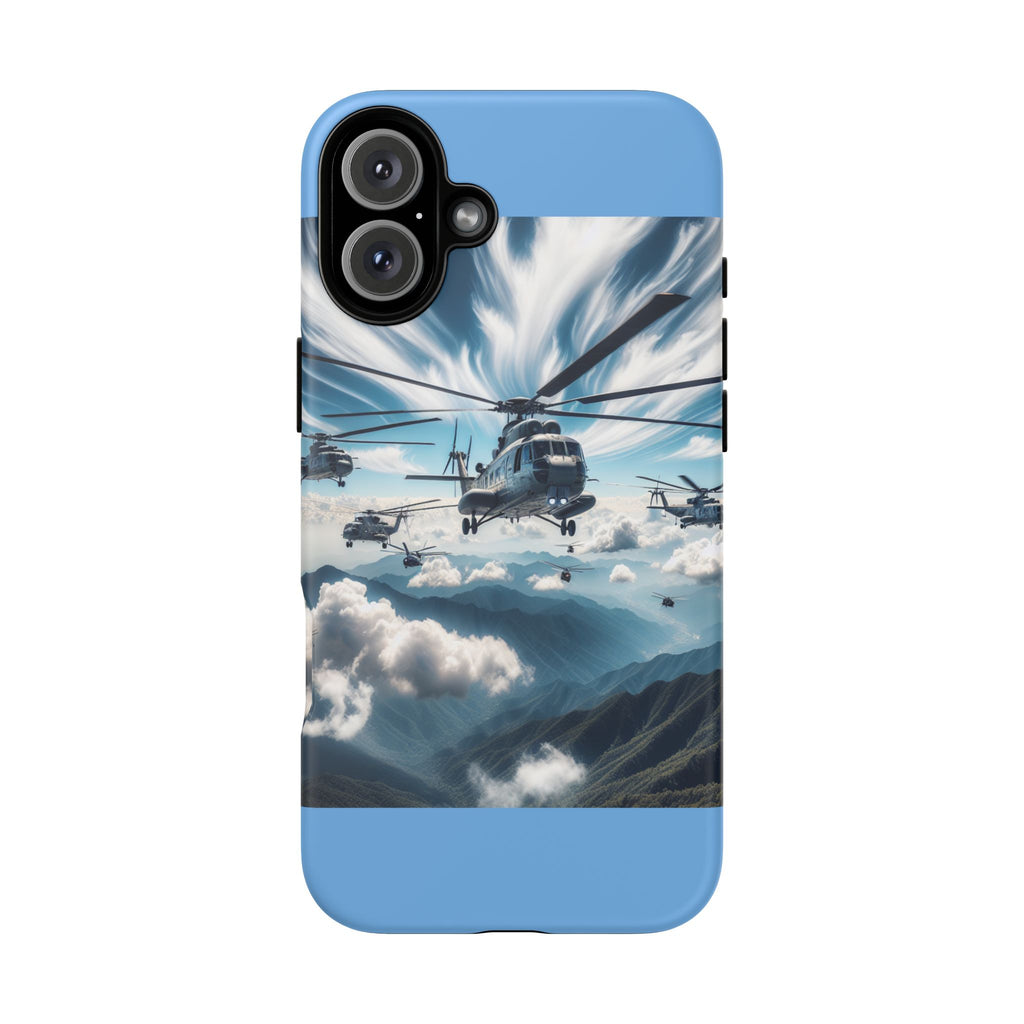 Tough Cases - Helicopter Design Phone Case, Military Style Cover, Unique Gift for Aviation Lovers, Durable Phone Protector, Hobbyist [...]