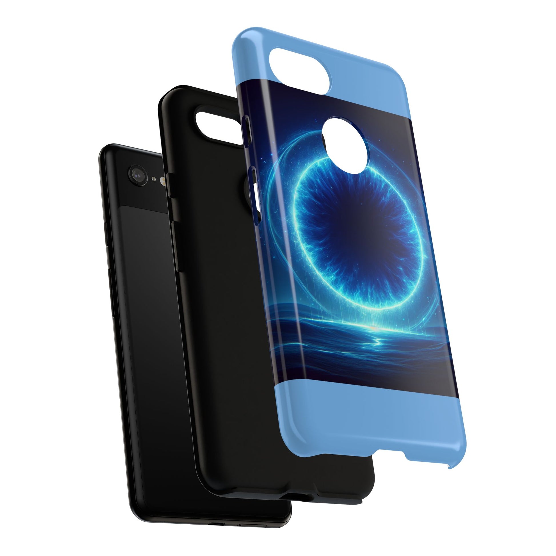 Blue Galaxy Phone Case, Tough Phone Cover, Cosmic Protection Case, Space Design, Gift for Space Lovers