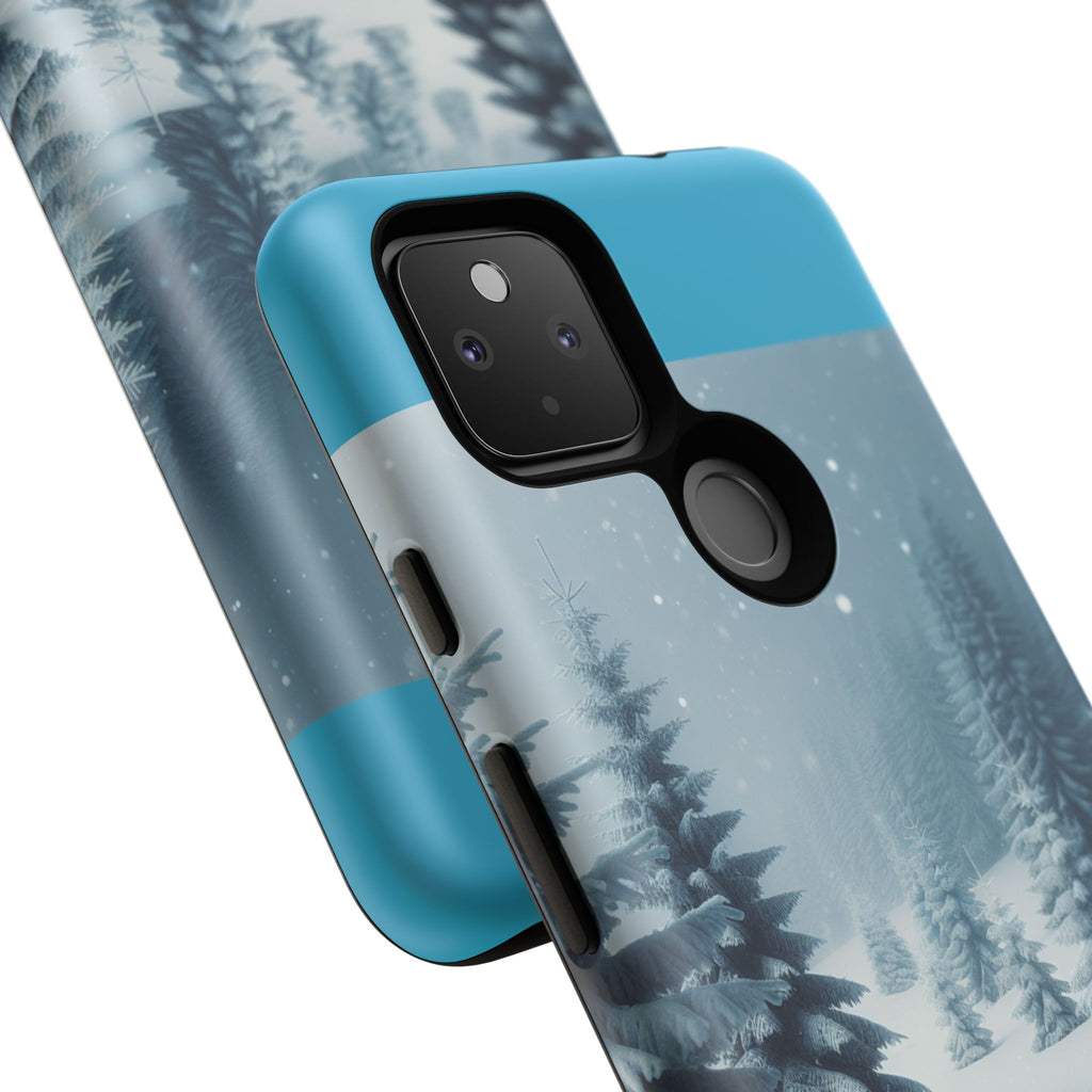 Winter Forest Phone Case, Tough Cases for iPhone, Snowy Landscape Design, Nature Lover Gift, Holiday Accessories