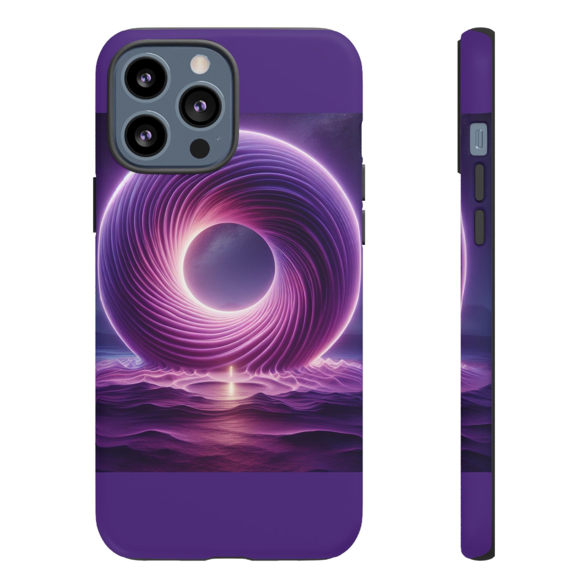 Colorful Phone Case with Swirling Design, Tough Phone Cover, Cosmic Phone Protector, Unique Gift for Tech Lovers, Stylish Smartphone Shell
