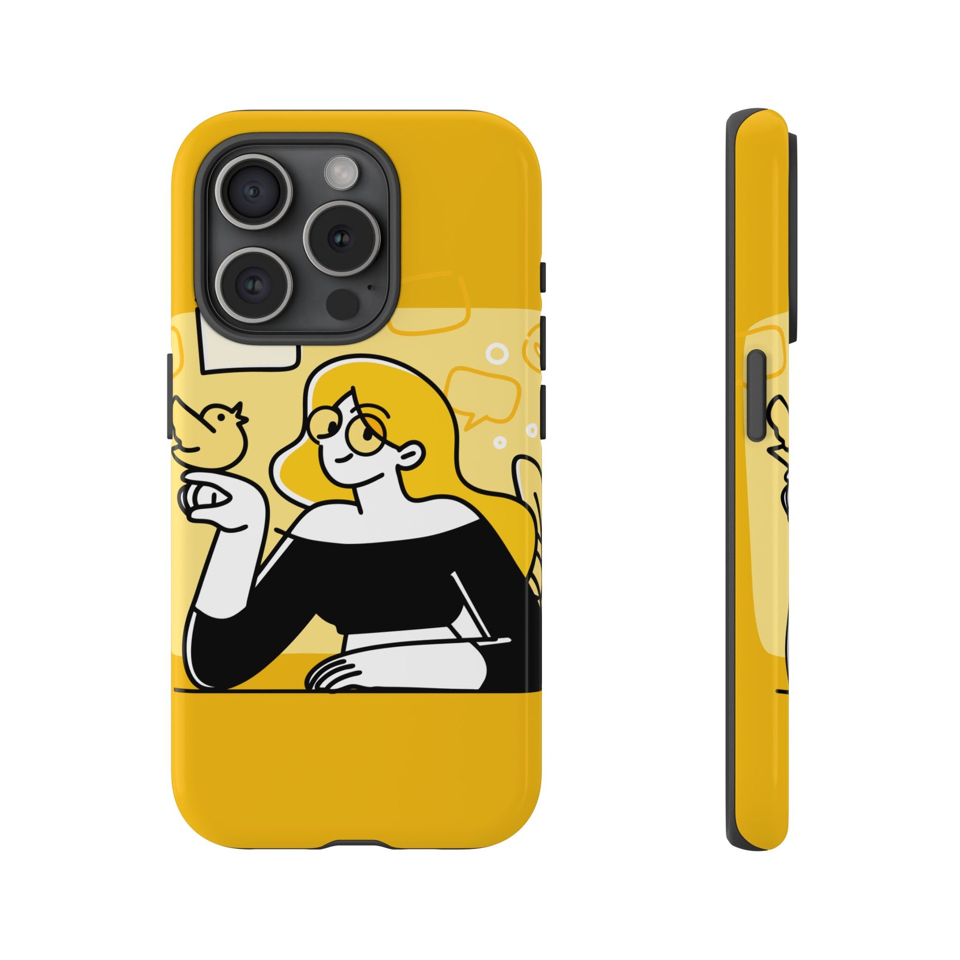 Chic Phone Case with Playful Design, Smartphone Cover, Unique Gift, Trendy Accessory, Eco-Friendly Case