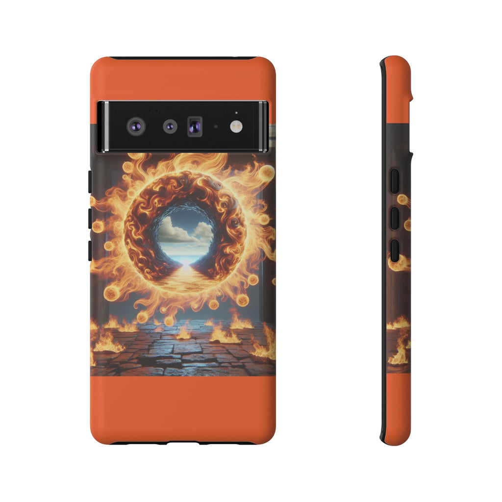 Vibrant Phone Case, Tough Cases for Gamers, Fire Element Phone Cover, Unique Protector, Game Lover Gifts