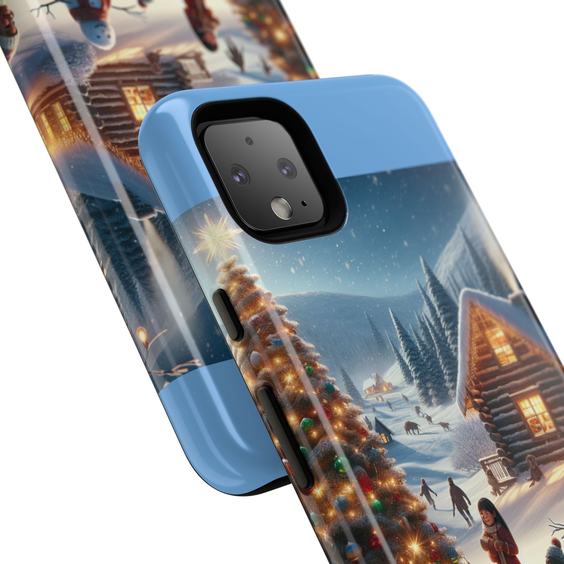 Winter Wonderland Phone Case, Holiday Gift for Him/Her, Cute Christmas Phone Cover, Unique Winter Scene Case, Festive Tech Accessories