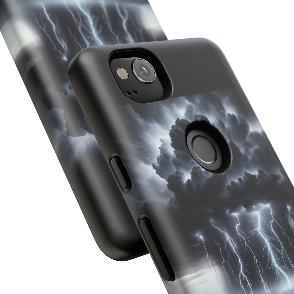 Tough Cases for the Bold: Stormy Thunder Phone Case, Lightning Protection, Durable Cover for Adventurers, Unique Gift for Nature [...]