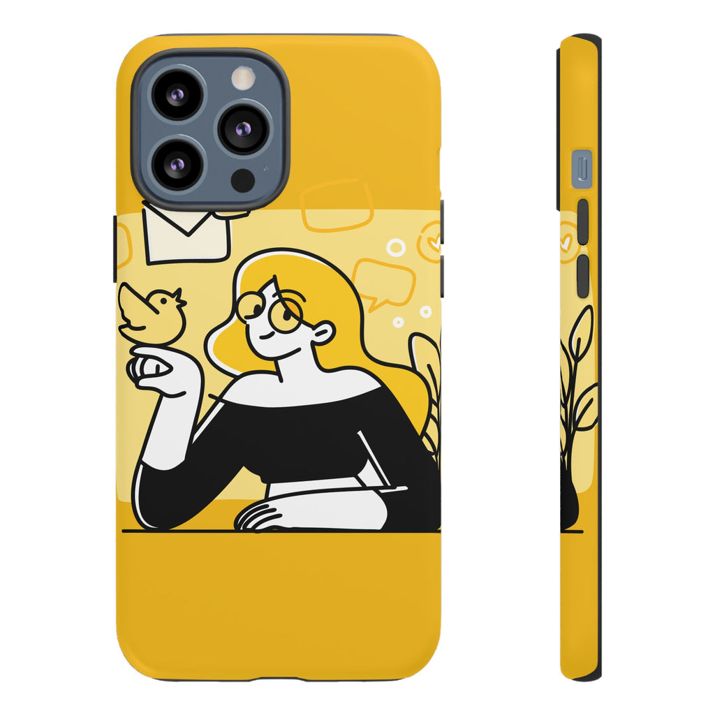 Chic Phone Case with Playful Design, Smartphone Cover, Unique Gift, Trendy Accessory, Eco-Friendly Case