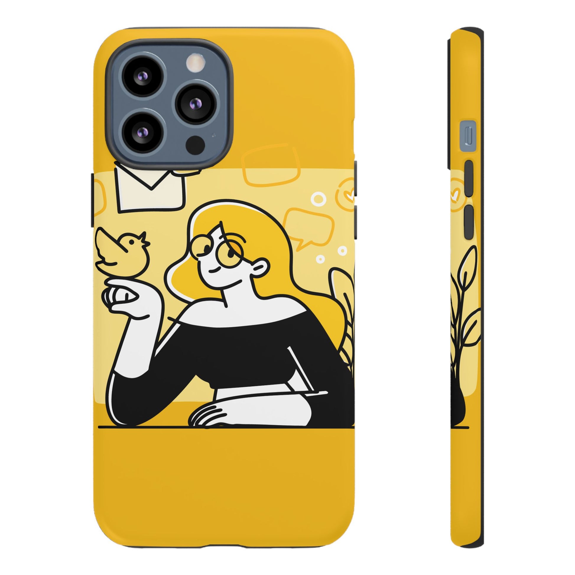 Chic Phone Case with Playful Design, Smartphone Cover, Unique Gift, Trendy Accessory, Eco-Friendly Case