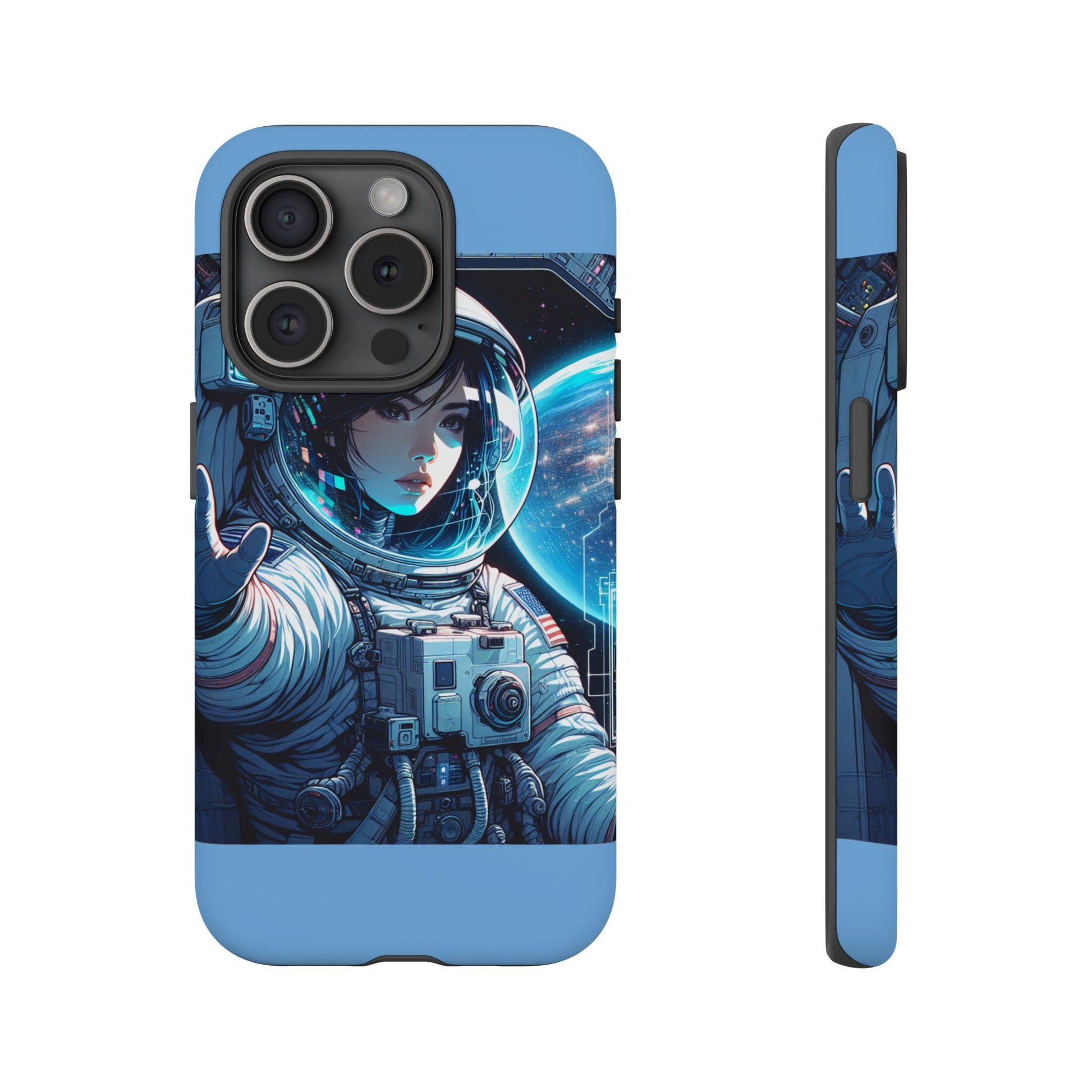 Astronaut Phone Case, Space-Themed Tough Case, Unique Gift for Science Lovers, Trendy Protection for Smartphones, Cool Tech Accessories