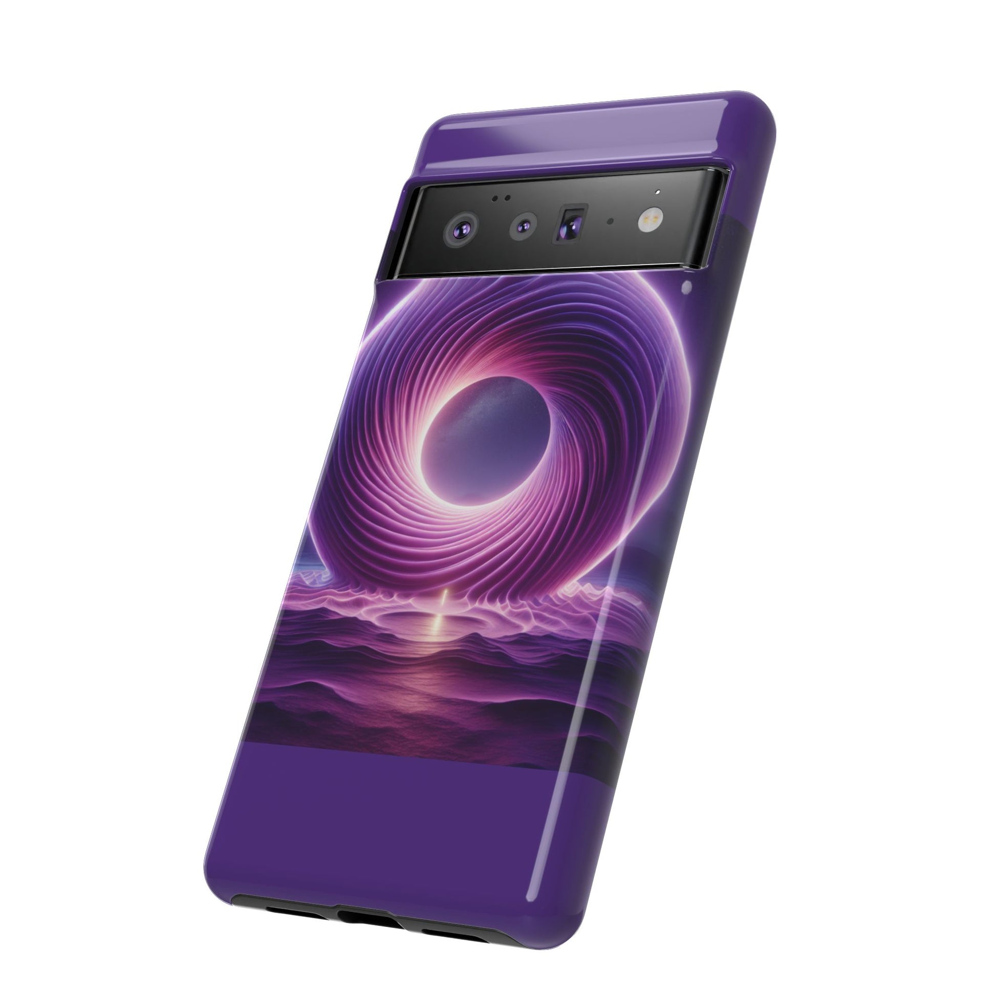 Colorful Phone Case with Swirling Design, Tough Phone Cover, Cosmic Phone Protector, Unique Gift for Tech Lovers, Stylish Smartphone Shell