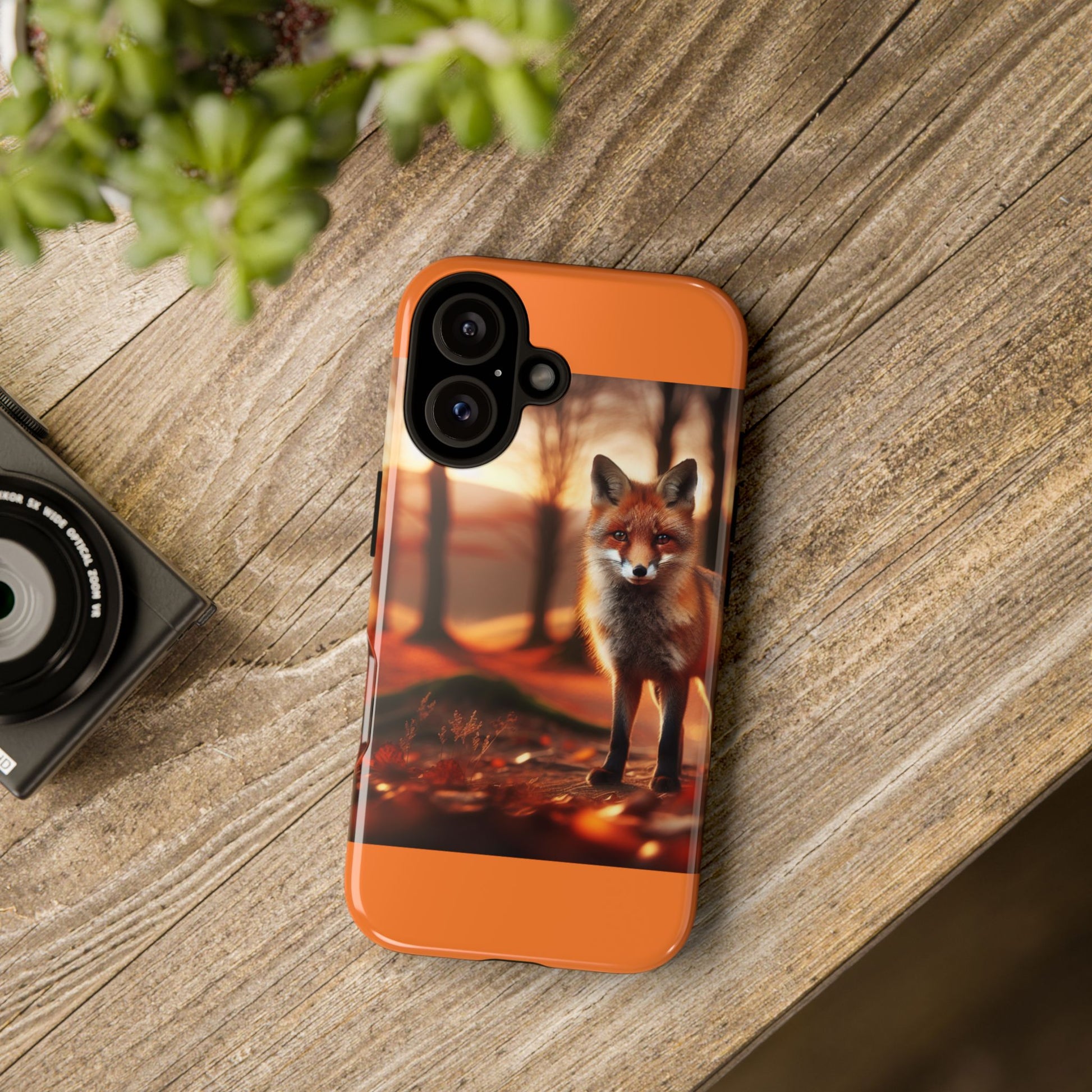 Fox Phone Case with Autumn Vibe, Fall Aesthetic, Nature Lover Gift, Tough Protection, Cute Animal Design