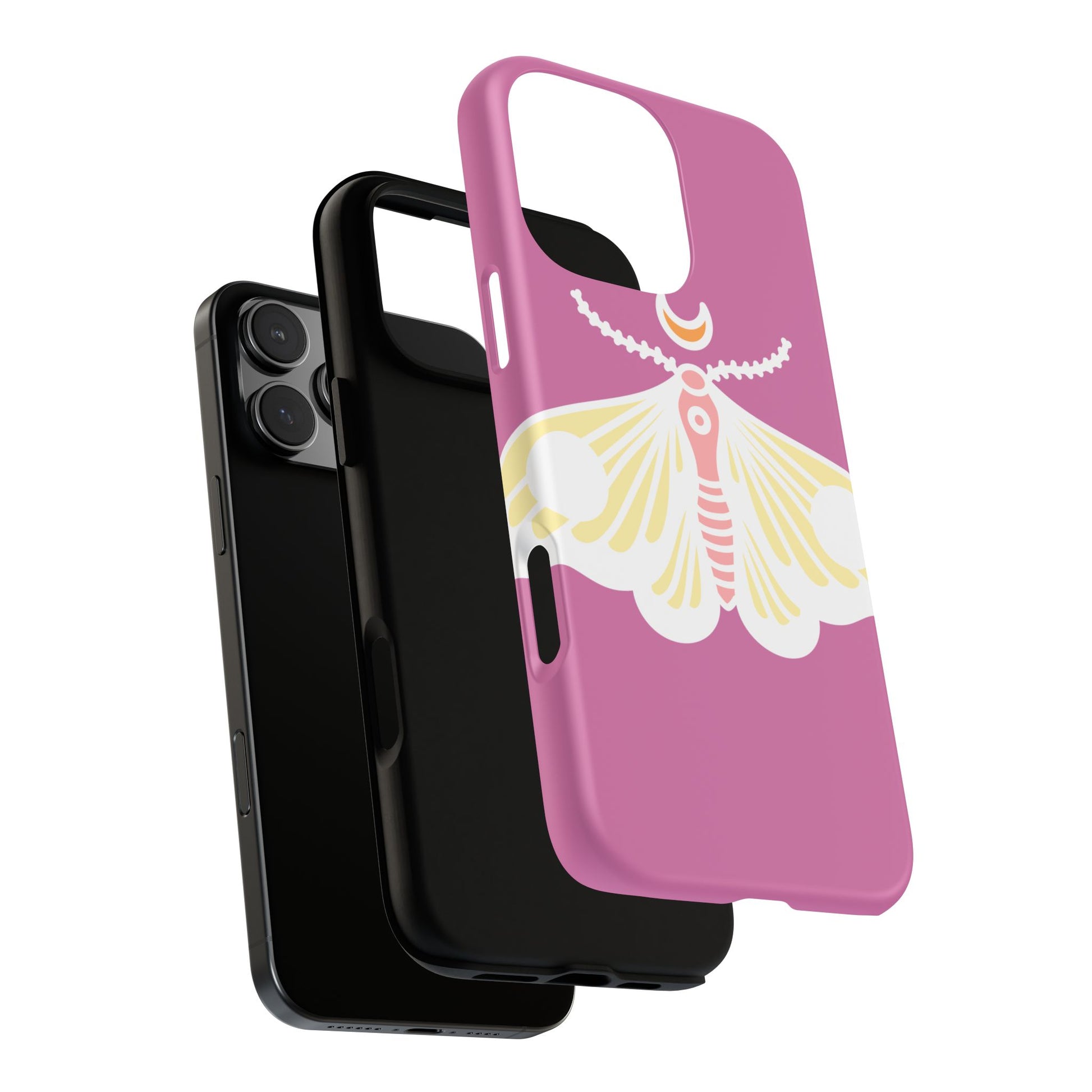 Colorful Moth Phone Case | Tough Cases for iPhone, Unique Gift, Nature Lovers, Boho Style, Trendy Accessories