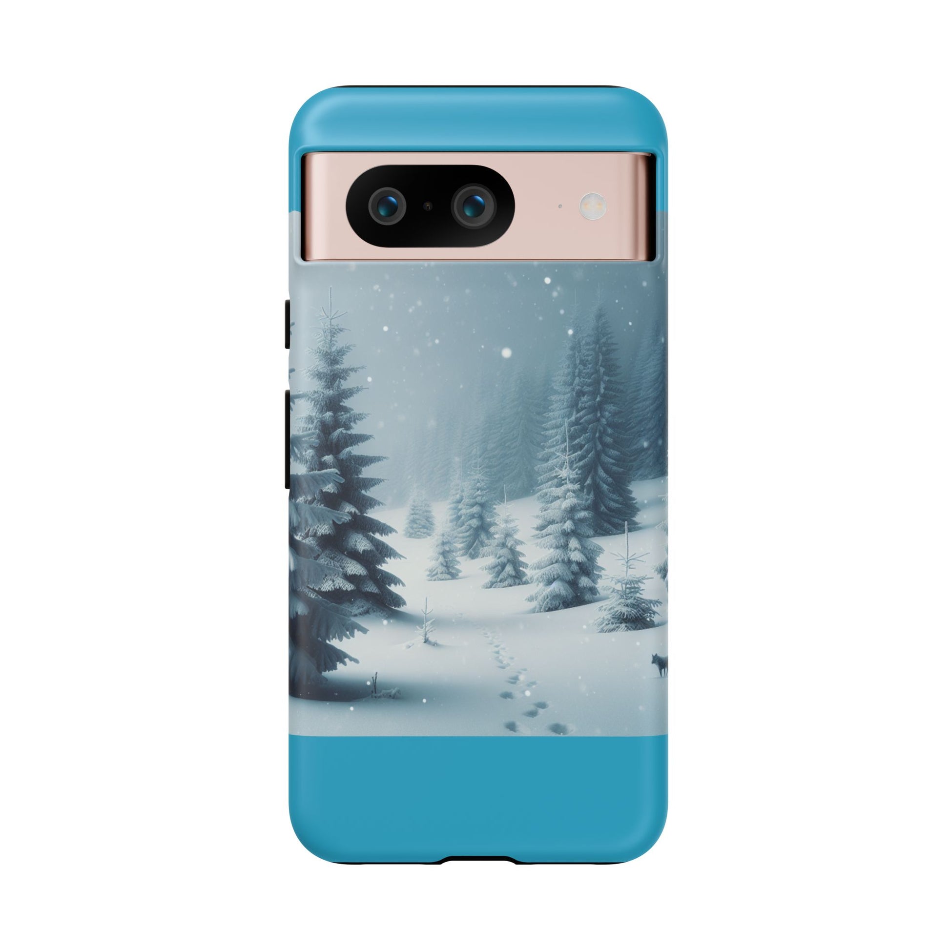 Winter Forest Phone Case, Tough Cases for iPhone, Snowy Landscape Design, Nature Lover Gift, Holiday Accessories