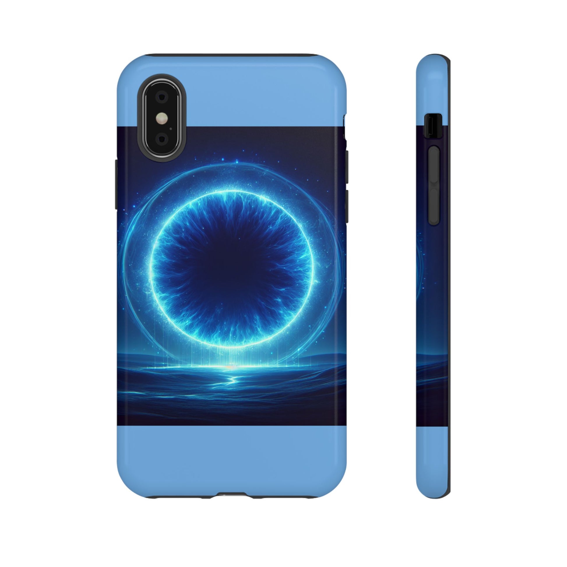 Blue Galaxy Phone Case, Tough Phone Cover, Cosmic Protection Case, Space Design, Gift for Space Lovers