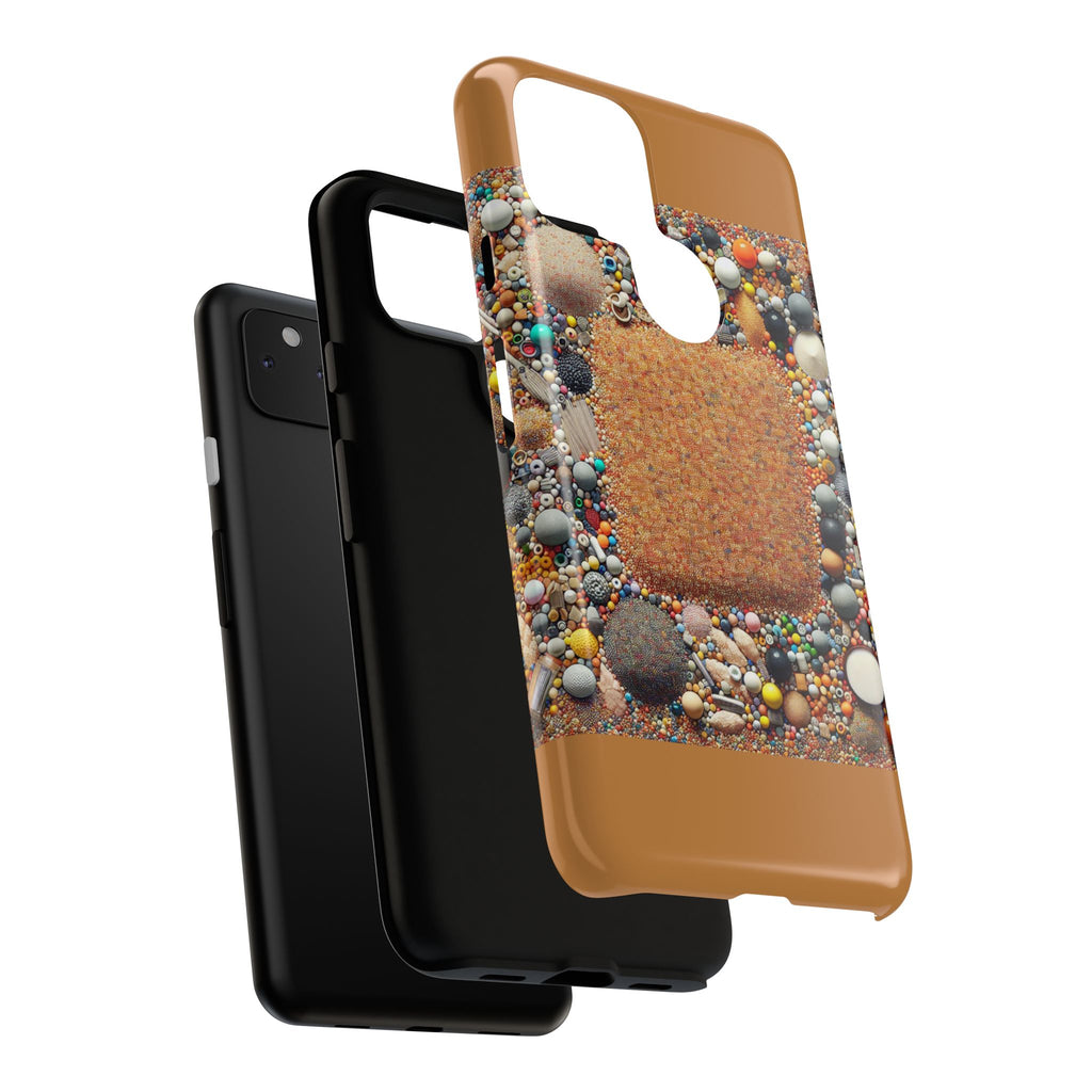 Colorful Phone Case with Unique Texture, Tough Case, Phone Accessory, Trendy Design, Gift for Tech Lovers, Durable Protection