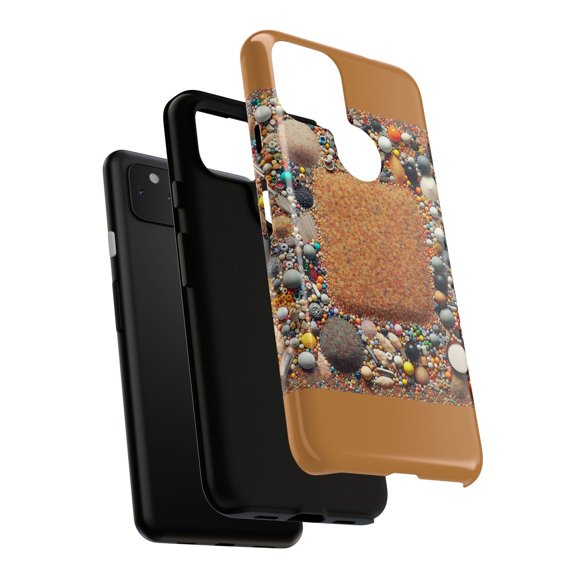 Colorful Phone Case with Unique Texture, Tough Case, Phone Accessory, Trendy Design, Gift for Tech Lovers, Durable Protection